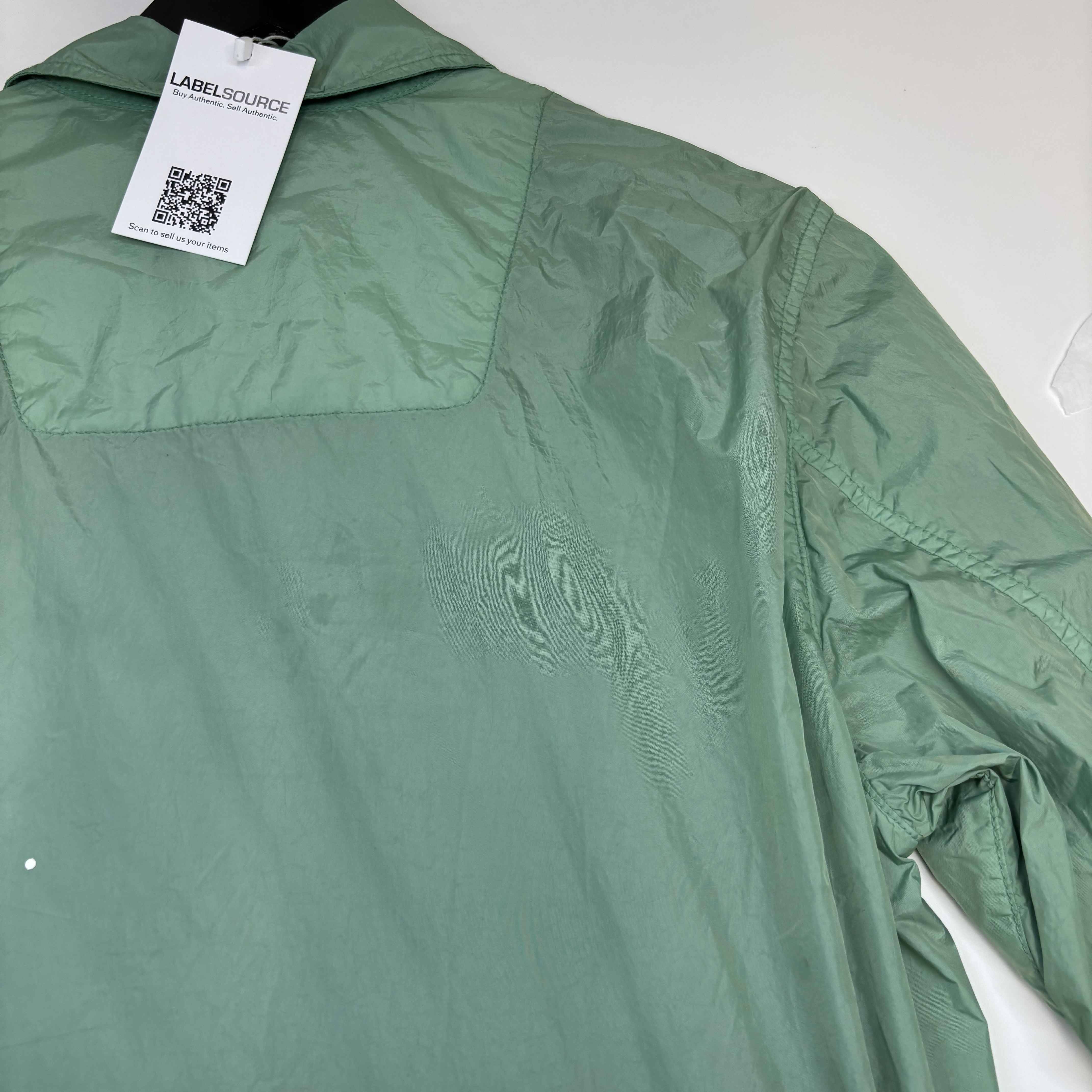 Men's Applique Logo Windbreaker Green Size S