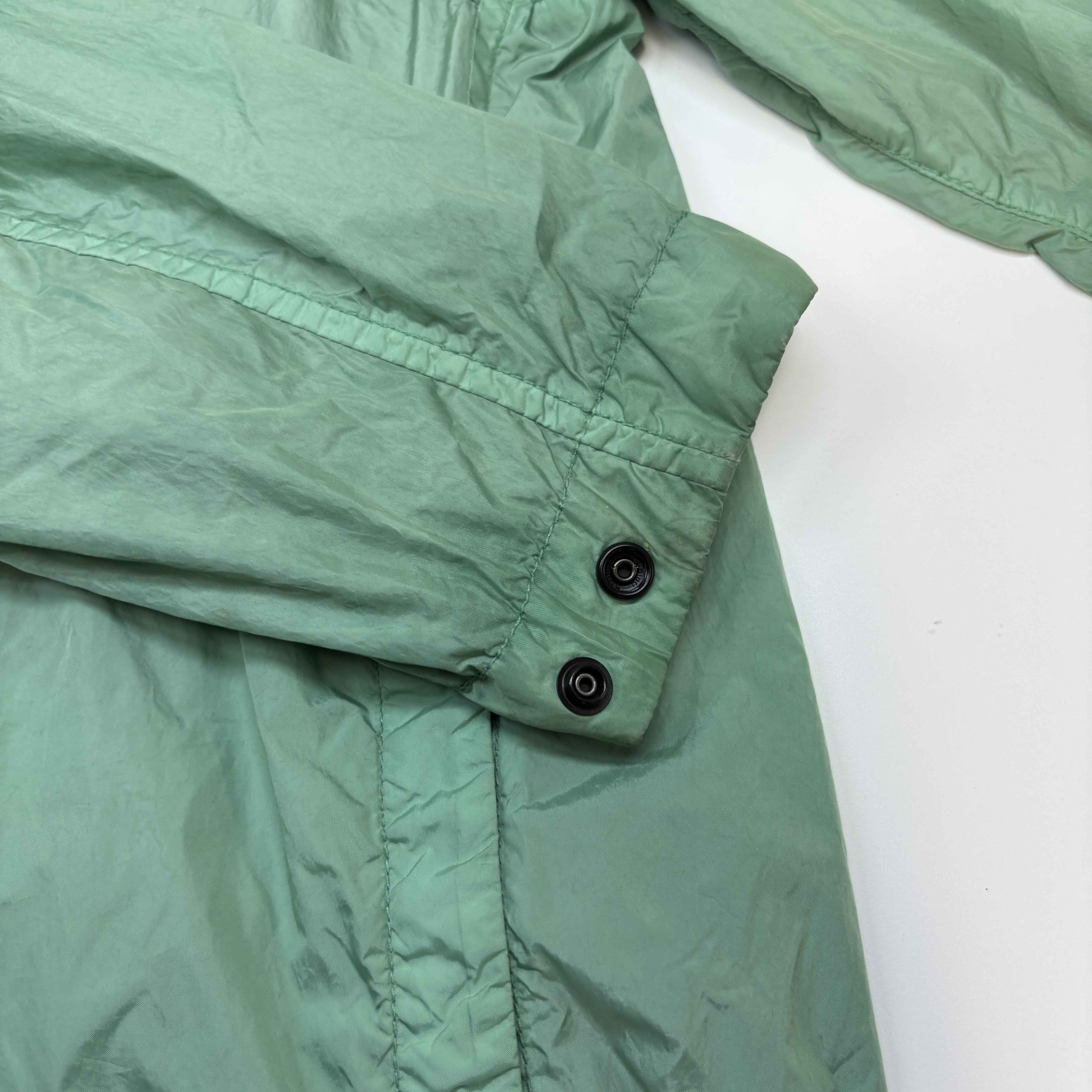 Men's Applique Logo Windbreaker Green Size S