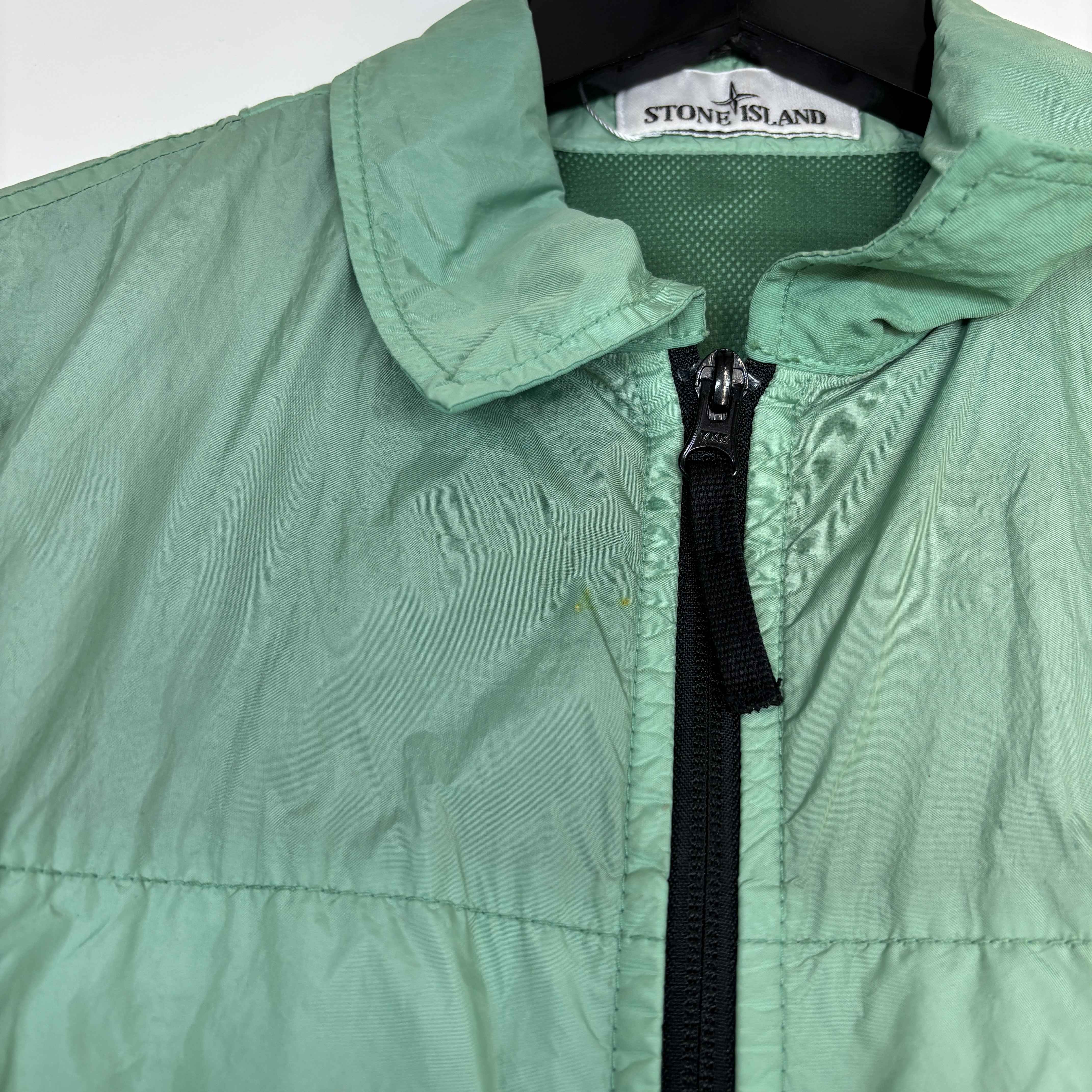 Men's Applique Logo Windbreaker Green Size S