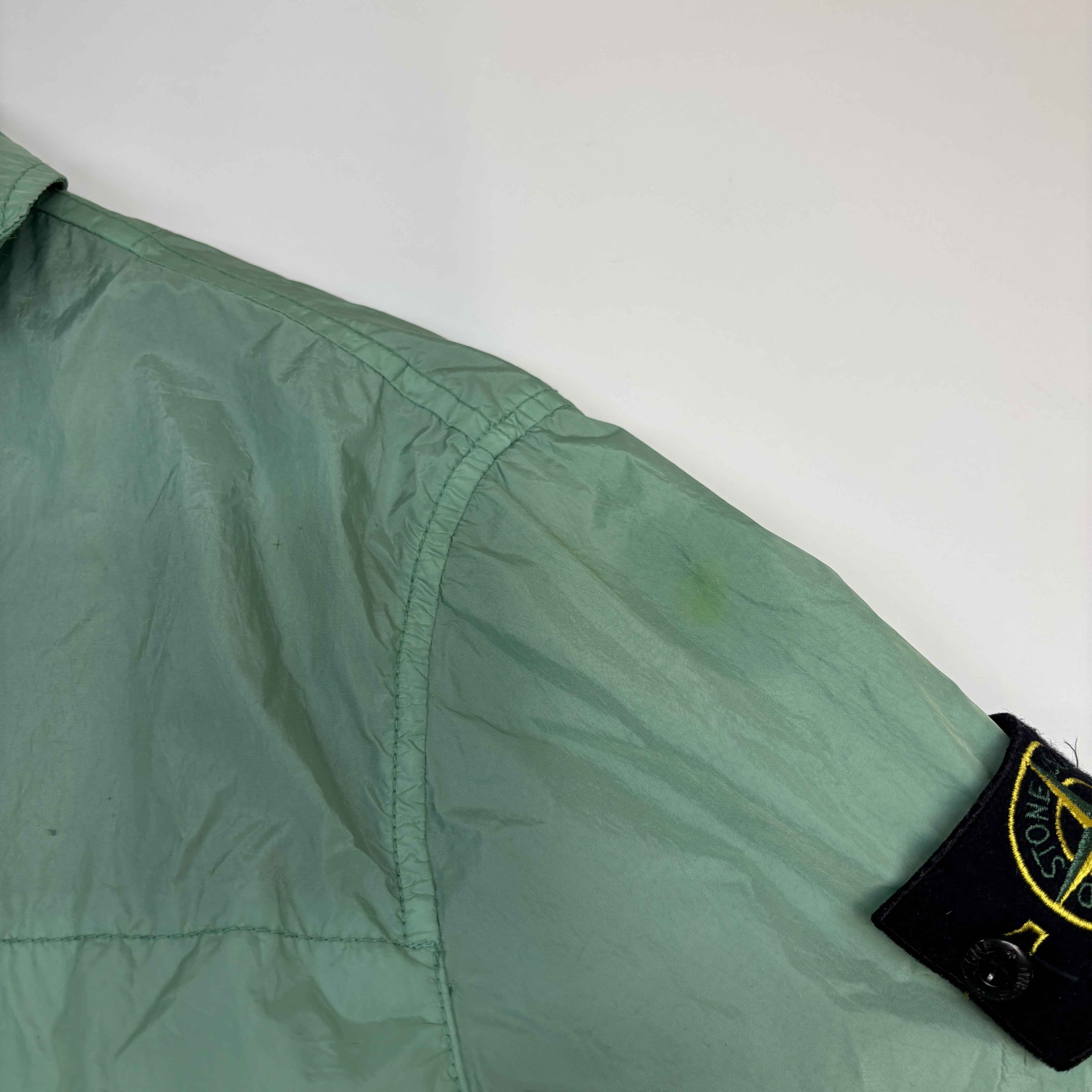 Men's Applique Logo Windbreaker Green Size S