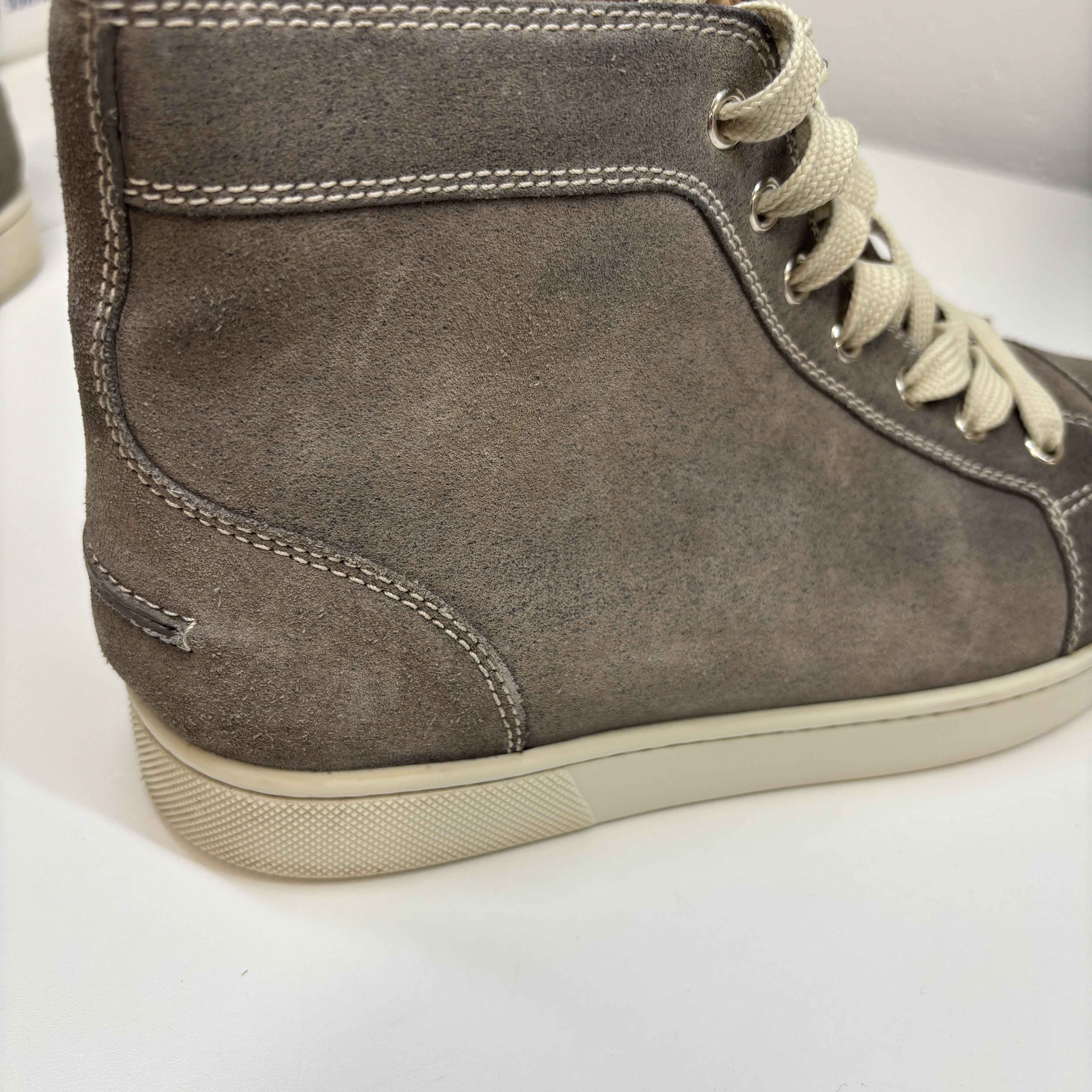 Men's Louis Flat High Trainers Grey Size EU 40 / UK 6