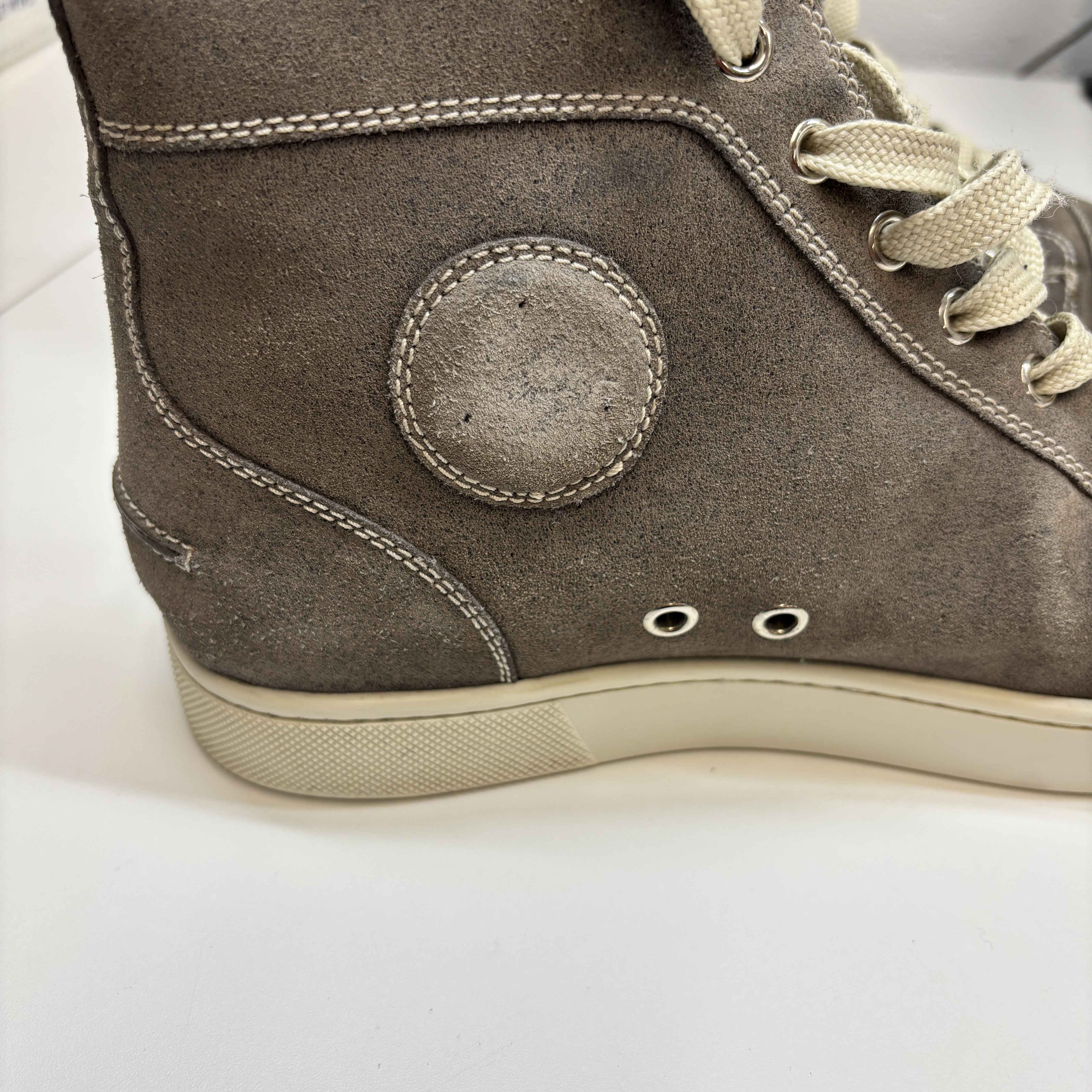 Men's Louis Flat High Trainers Grey Size EU 40 / UK 6