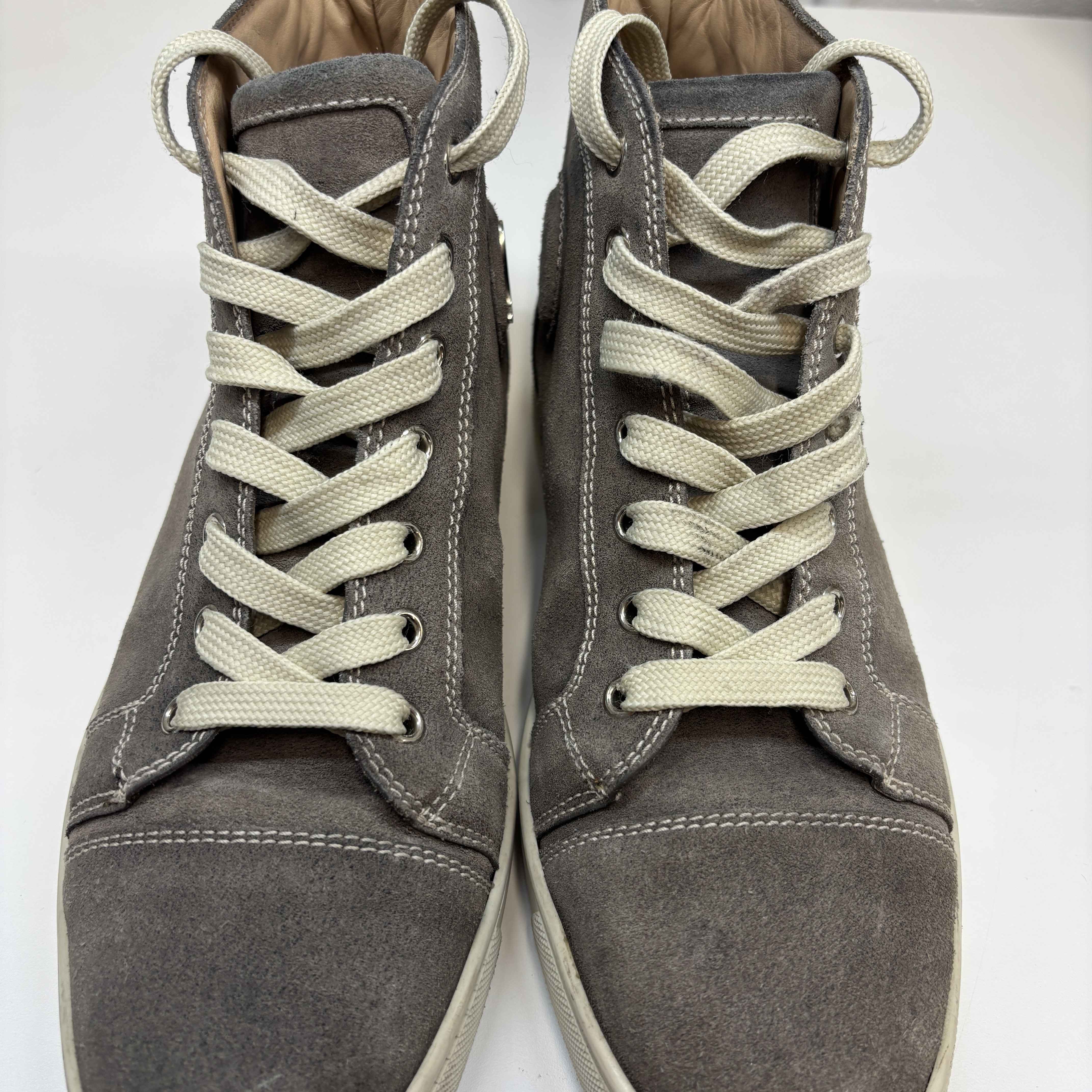 Men's Louis Flat High Trainers Grey Size EU 40 / UK 6