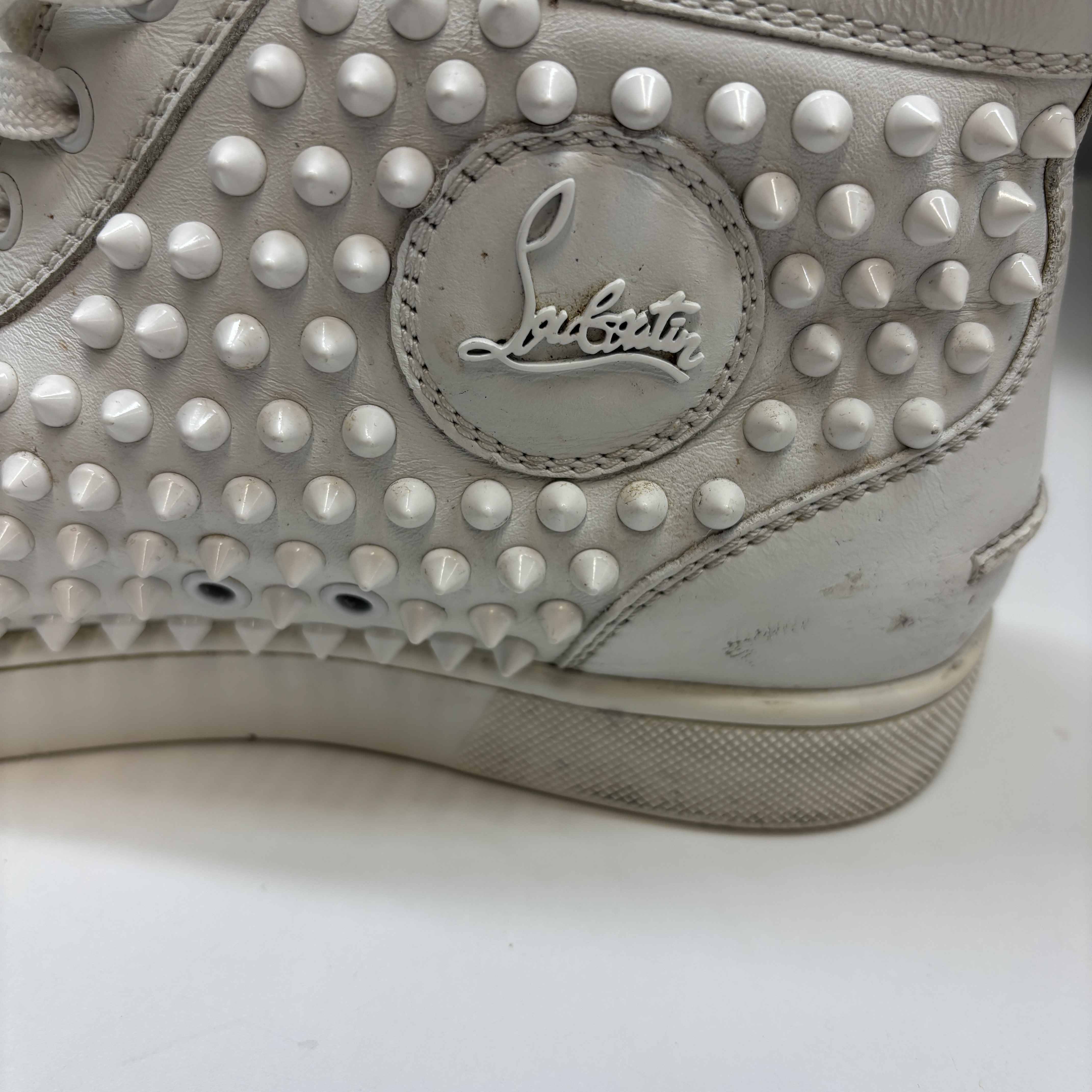 Men's Louis Spikes High Trainers White Size EU 40.5 / UK 6.5