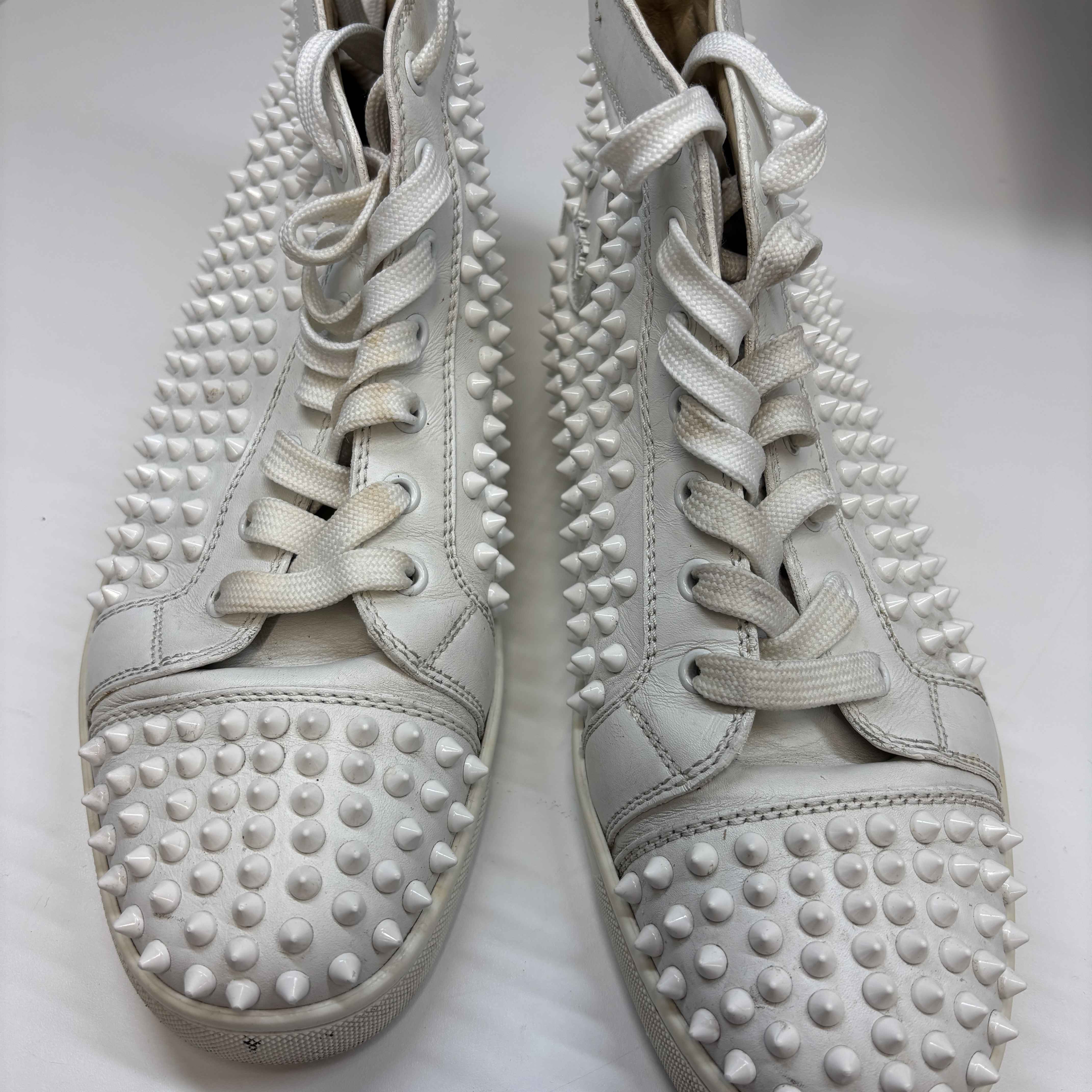 Men's Louis Spikes High Trainers White Size EU 40.5 / UK 6.5