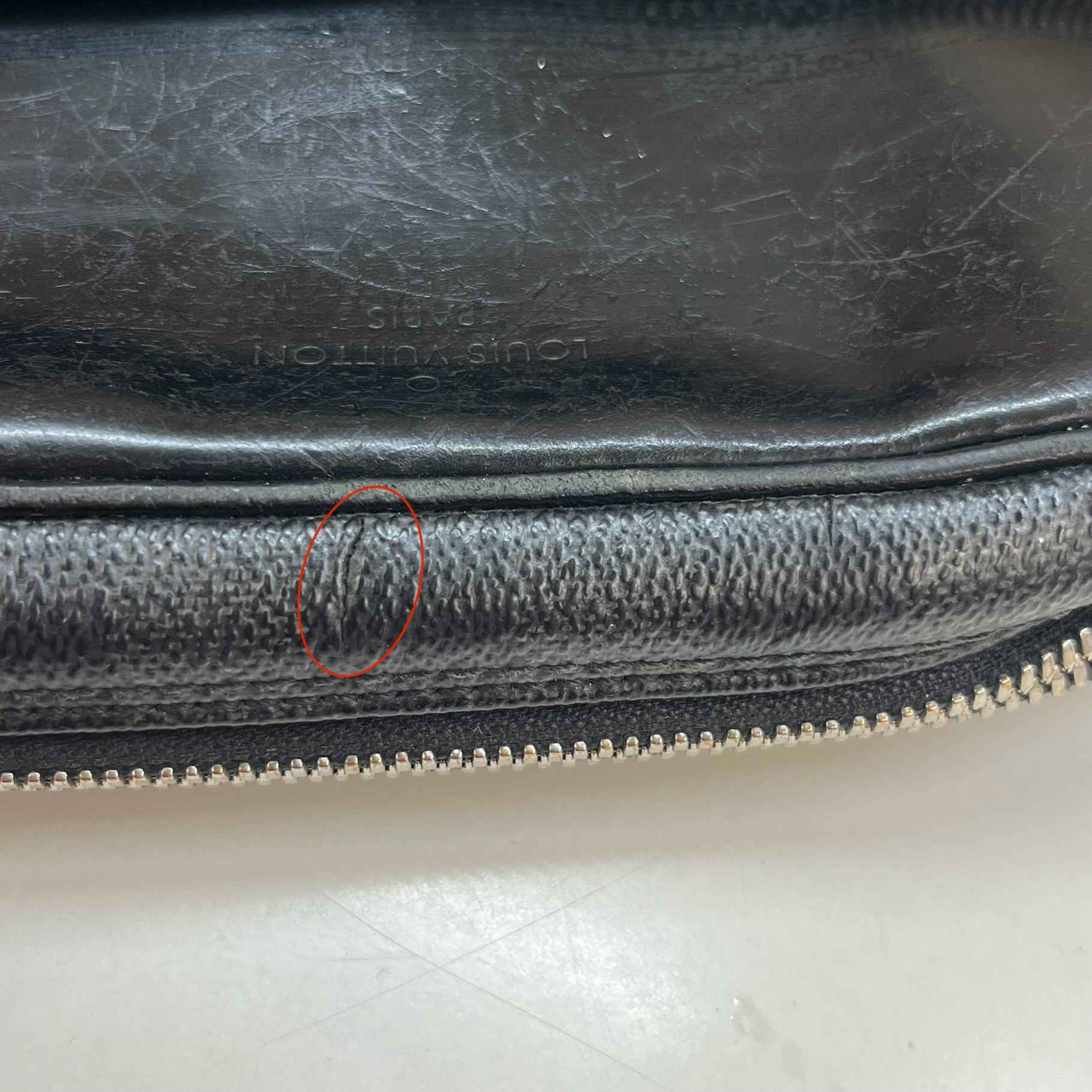 Men's Damier Graphite Dayton Messenger Bag Grey