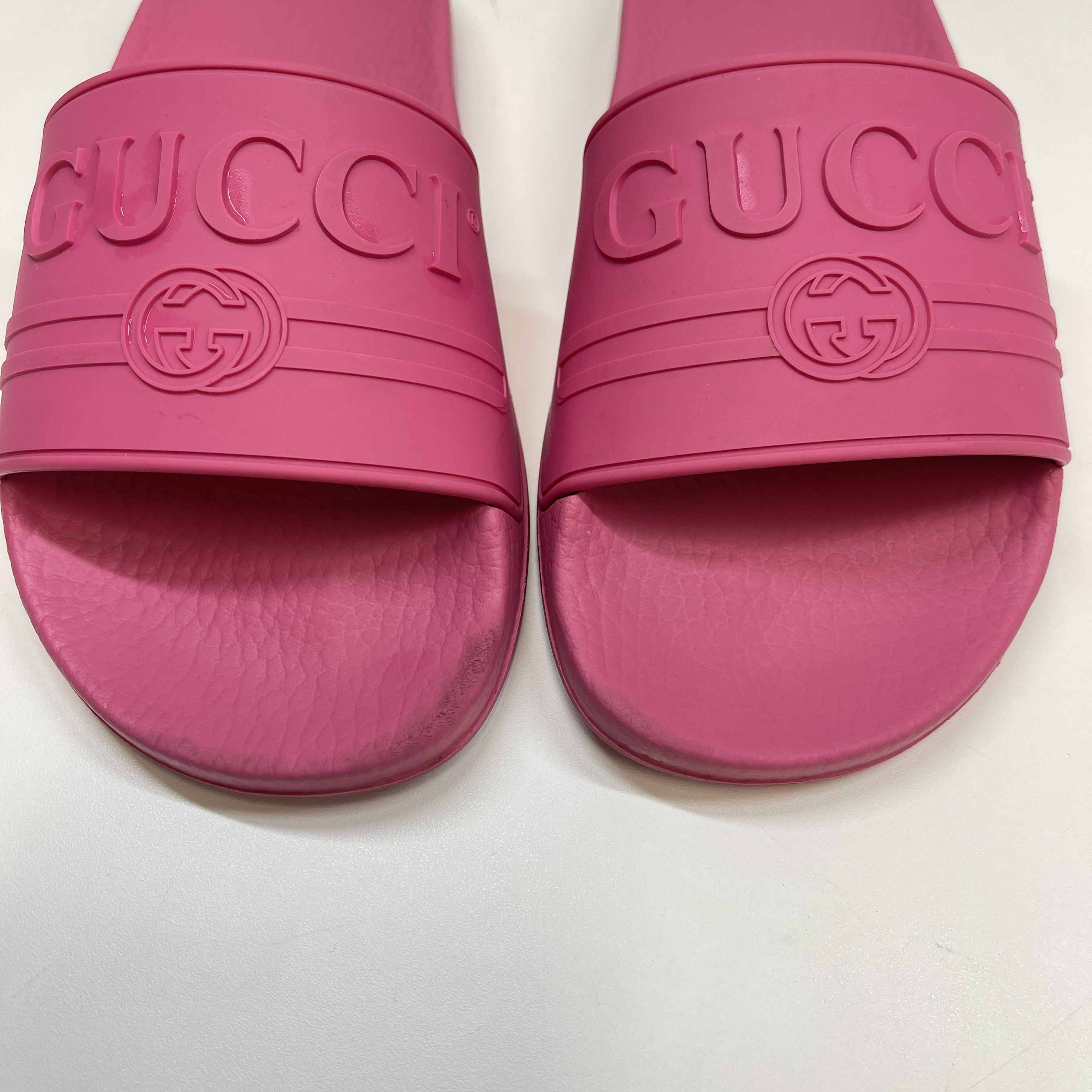 Women's Logo Print Slides Pink Size EU 35 / UK 2