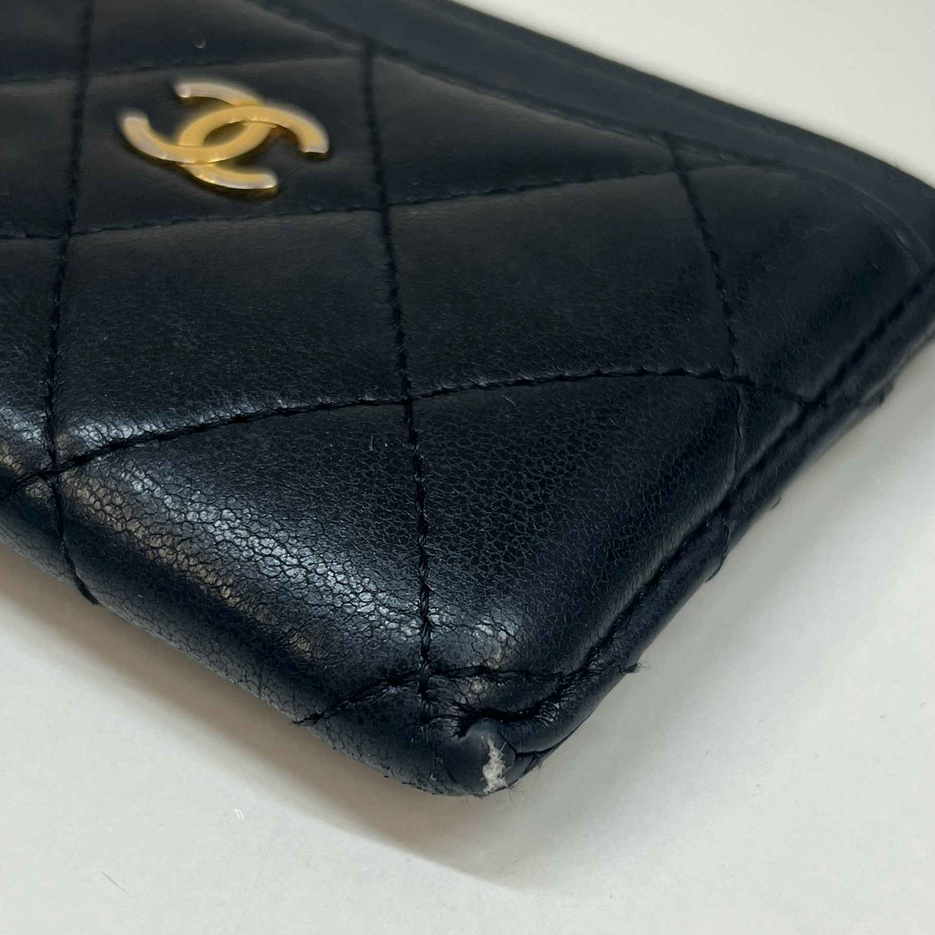 Women's Cc Classic Quilted Card Holder Black