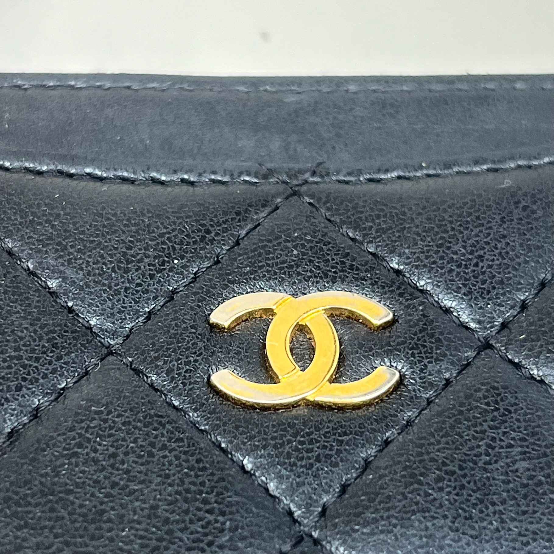 Women's Cc Classic Quilted Card Holder Black