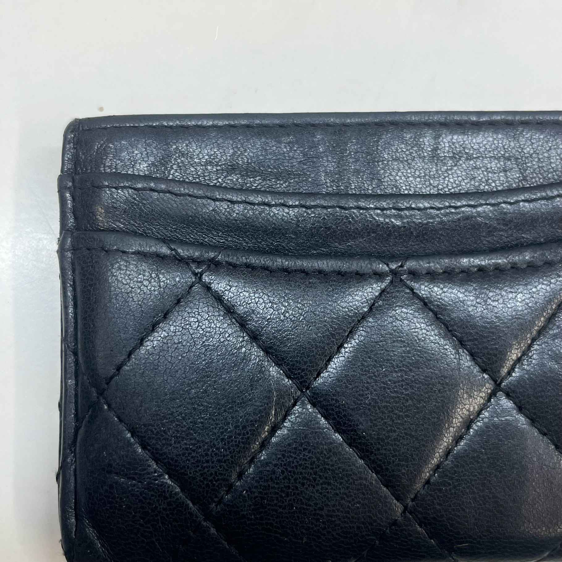 Women's Cc Classic Quilted Card Holder Black
