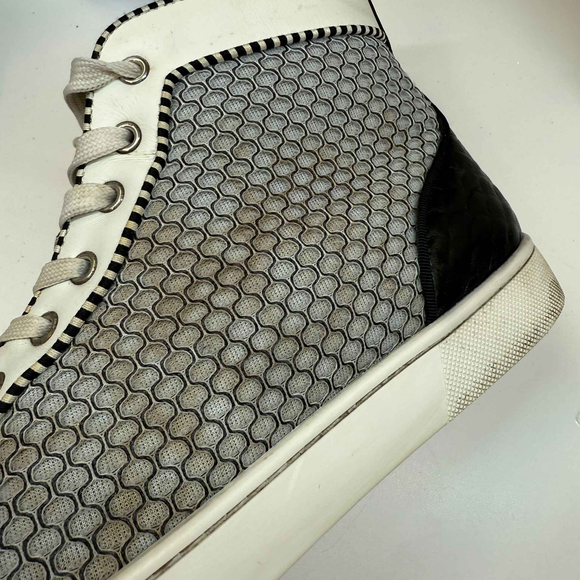 Men's Louis Flat High Trainers Black Size EU 41.5 / UK 7.5