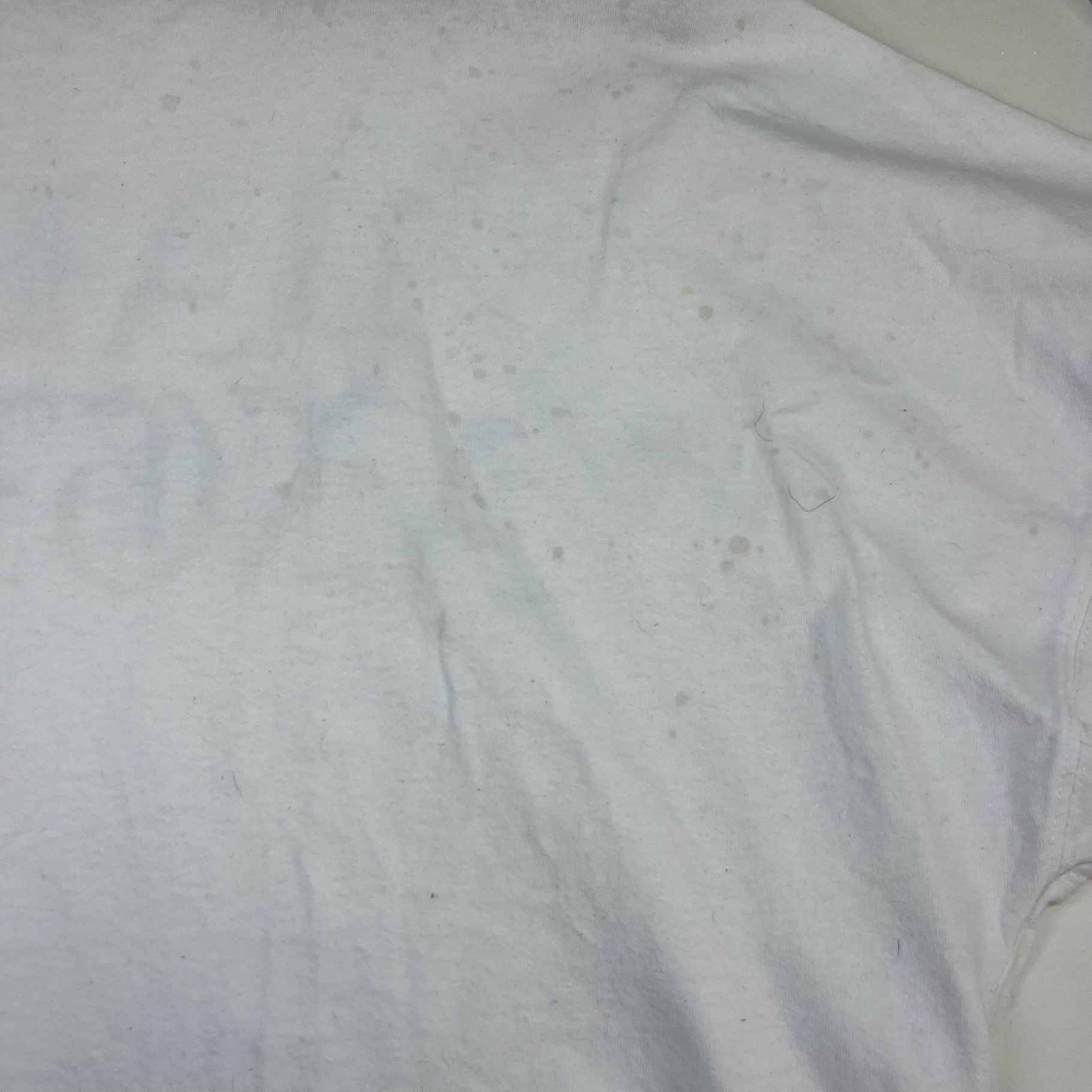 Men's Gothic Logo Print T-Shirt White Size XL