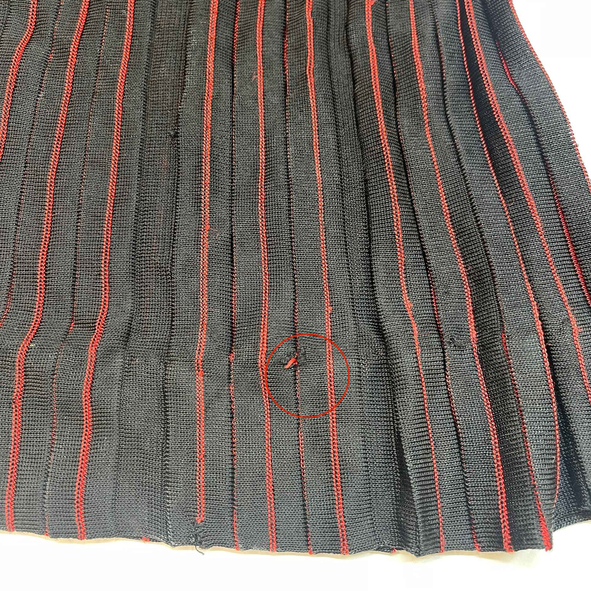 Women's Striped Stretch Sheer Jumpsuit Trousers Burgundy Size S