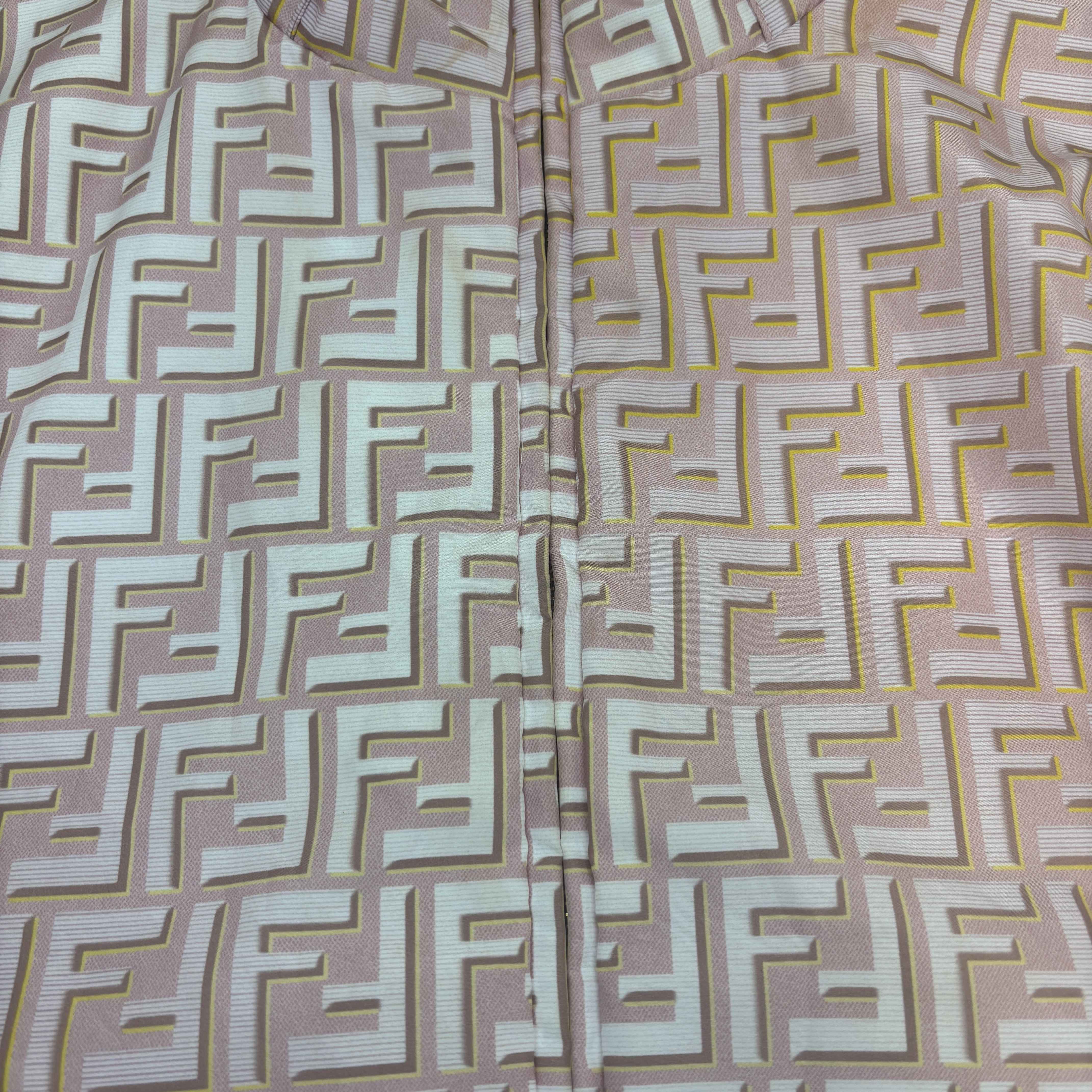 Women's Fendace Reversible Print Jacket Pink Size XS