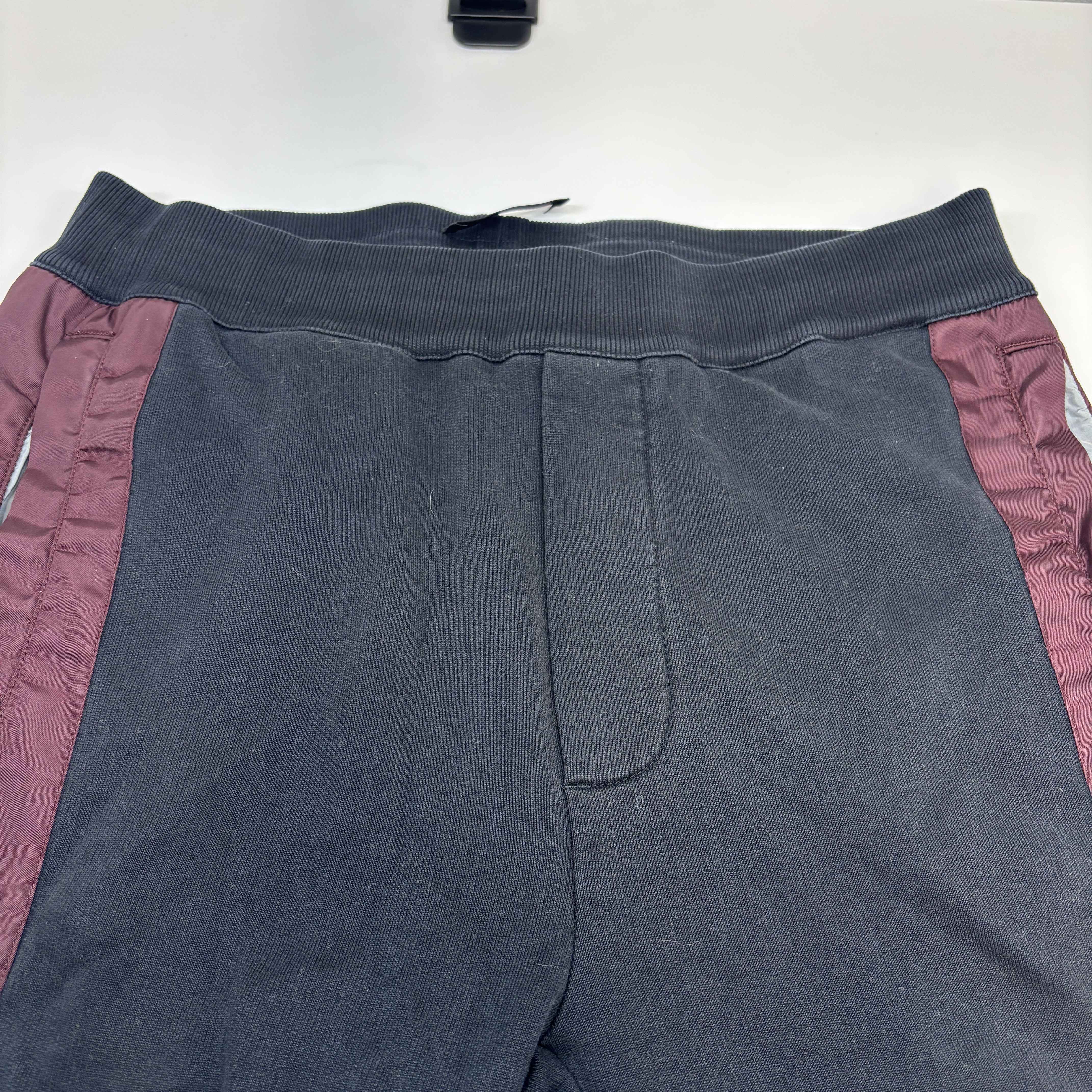 Men's Plaque Logo Joggers Black Size S