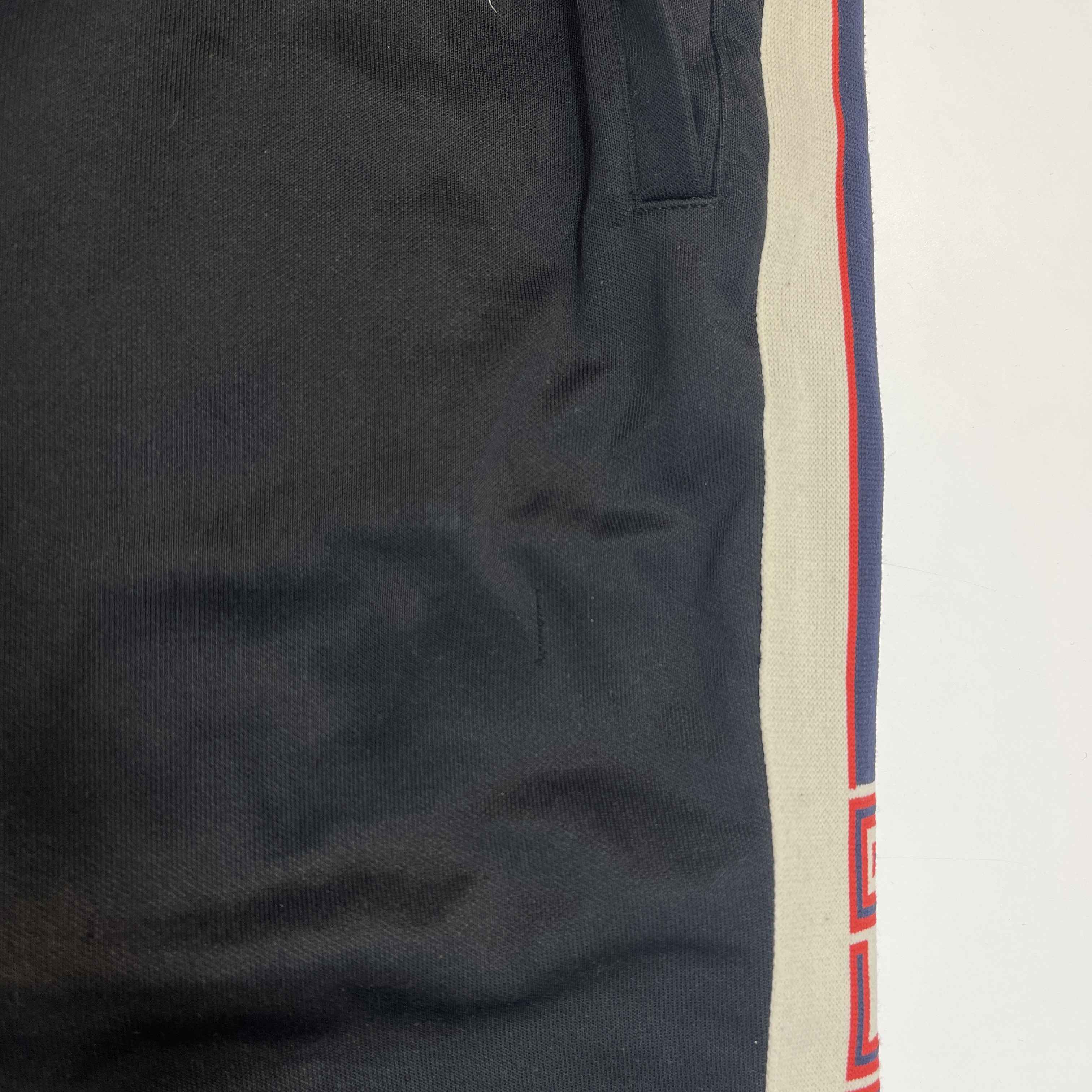 Men's Tape Logo Joggers Black Size XS