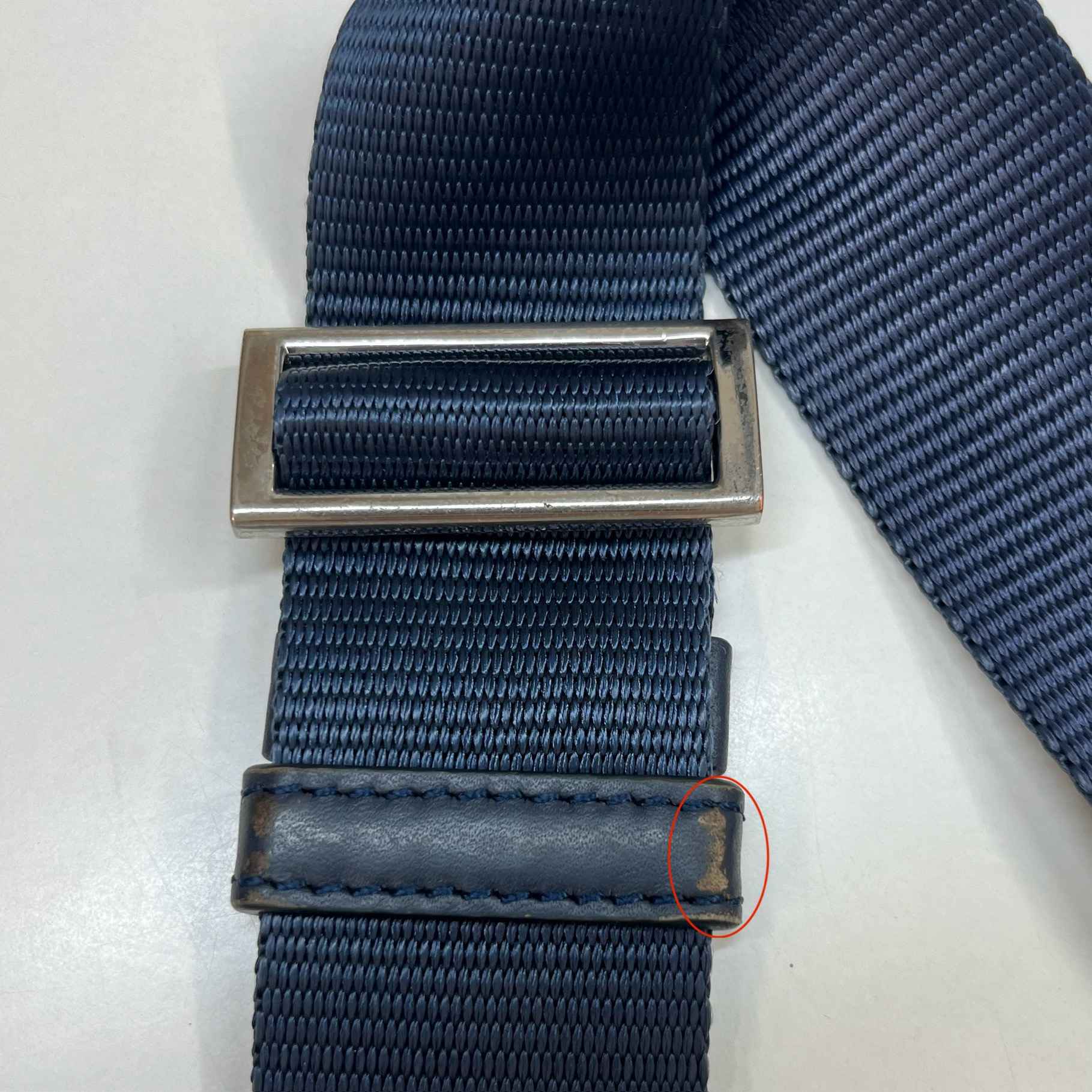 Women's Plaque Logo Messenger Bag Navy