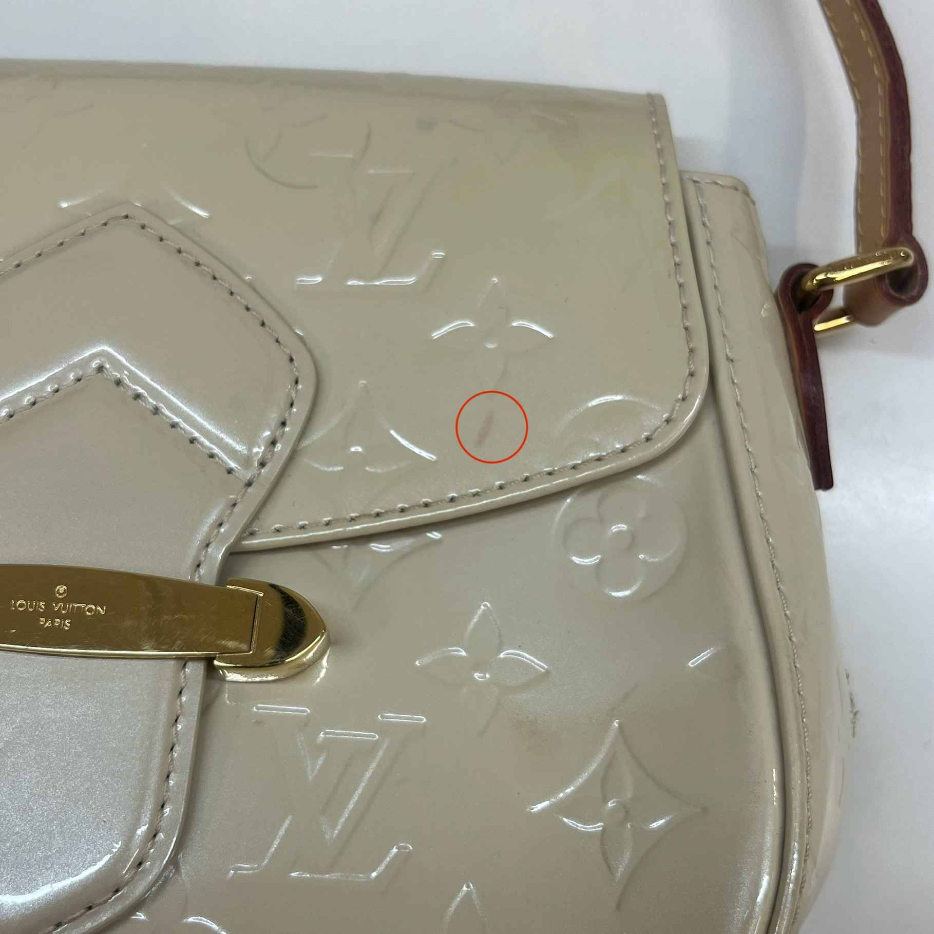 Women's Monogram Vernis Bellflower Gm Bag Cream
