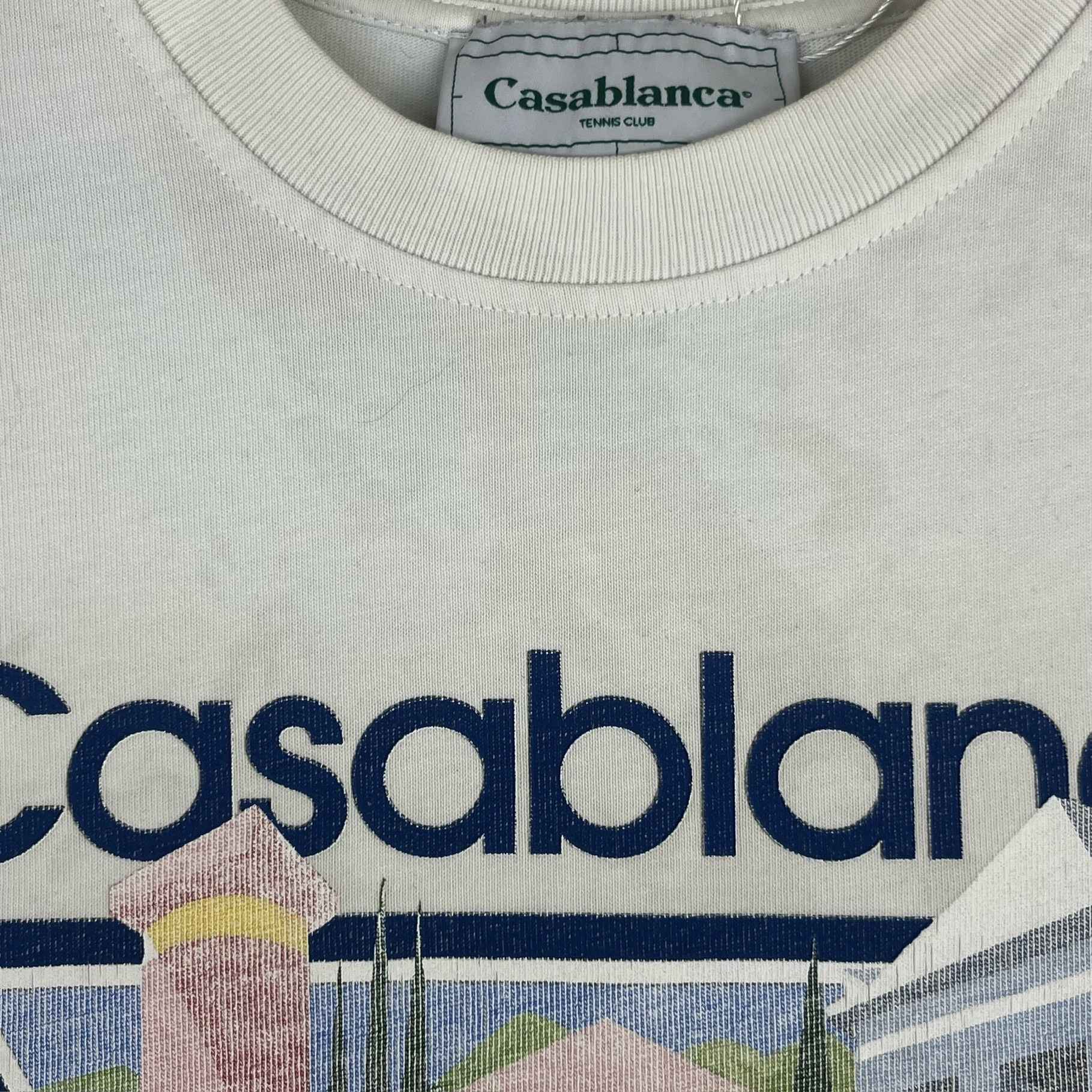 Men's Tennis Club T-Shirt White Size S