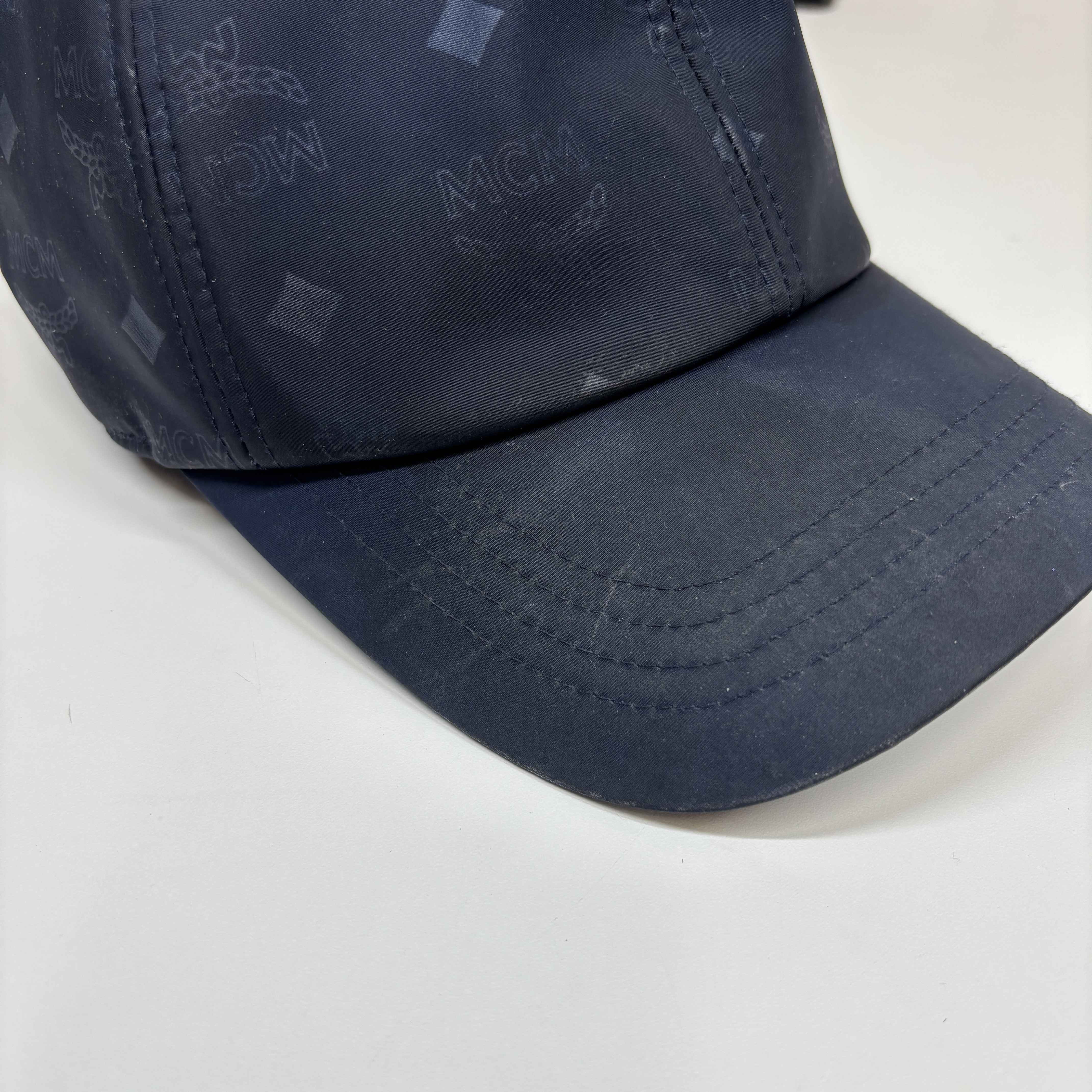 Men's Monogram Print Cap Navy