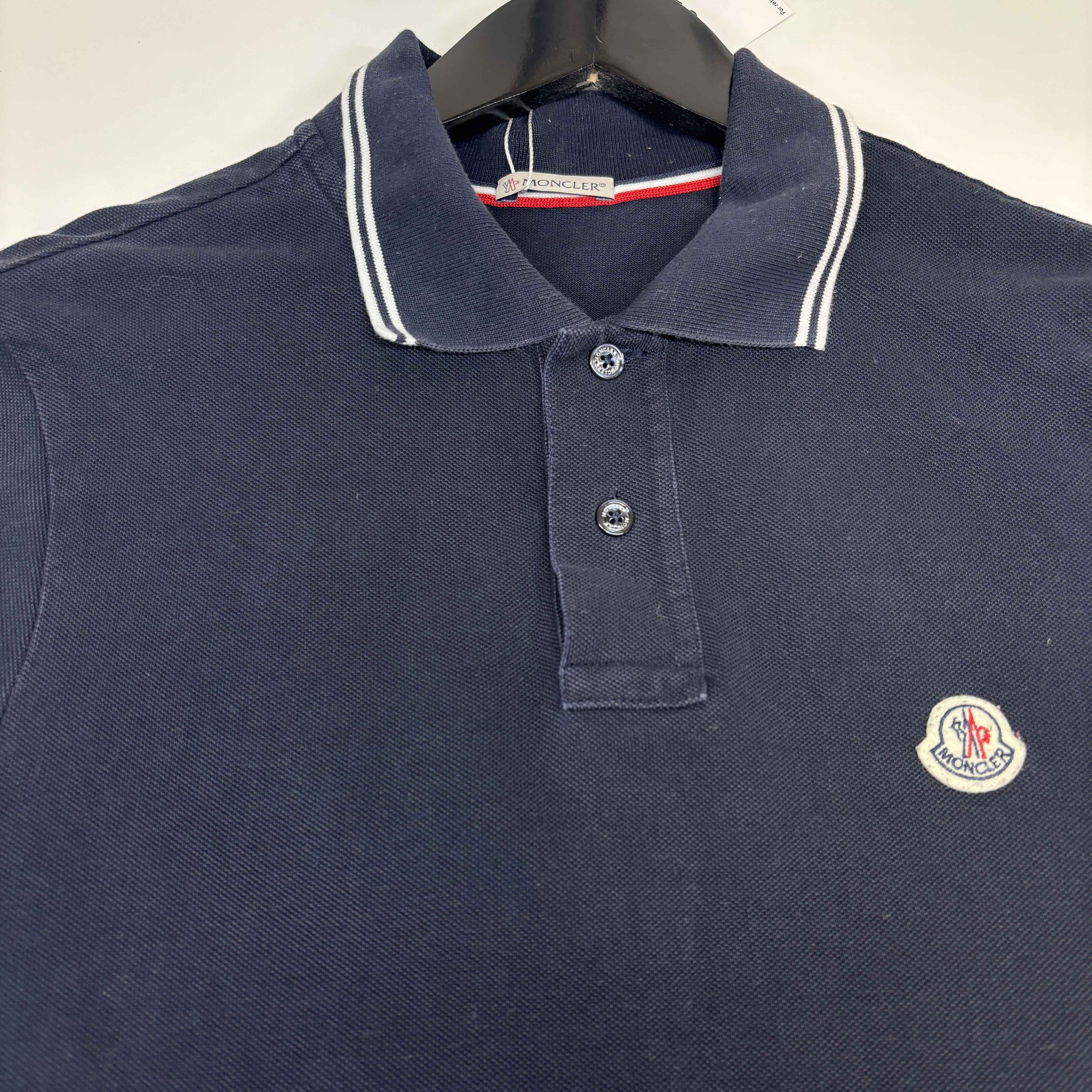 Men's Maglia Polo Shirt Navy Size S