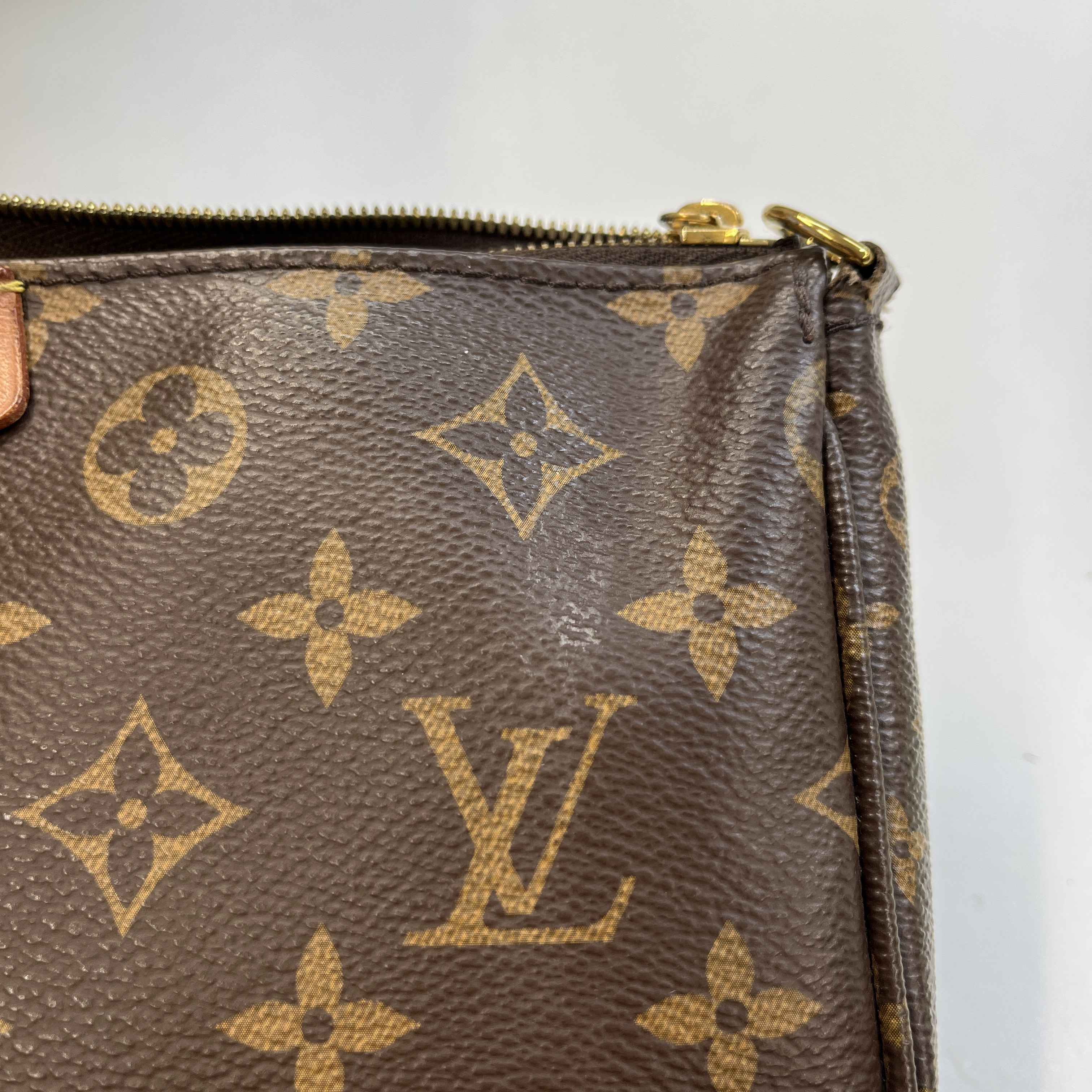 Women's Multi Pochette Accessoires Bag Brown