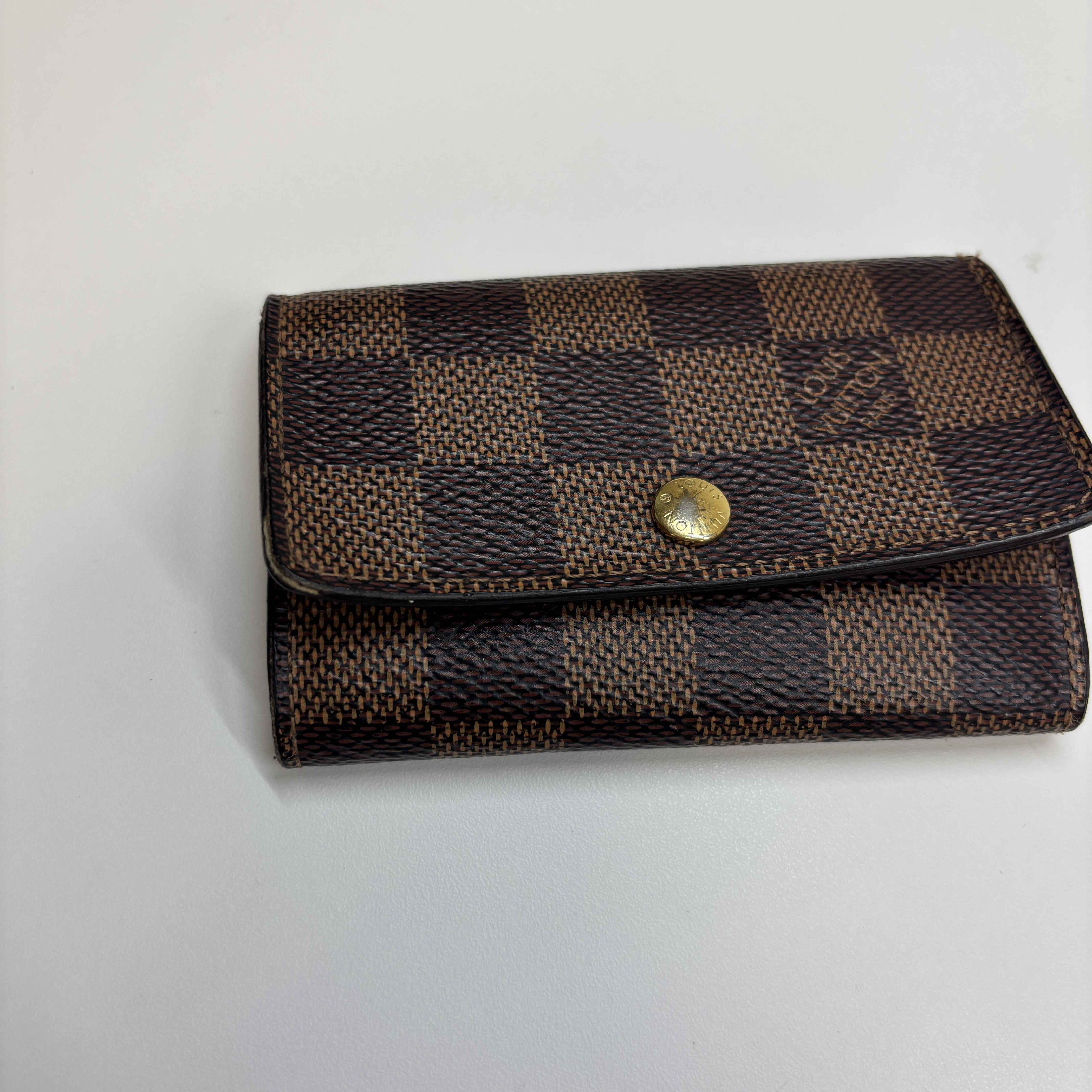 Men's Damier Ebene Multicles 6 Key Holder Wallet Brown