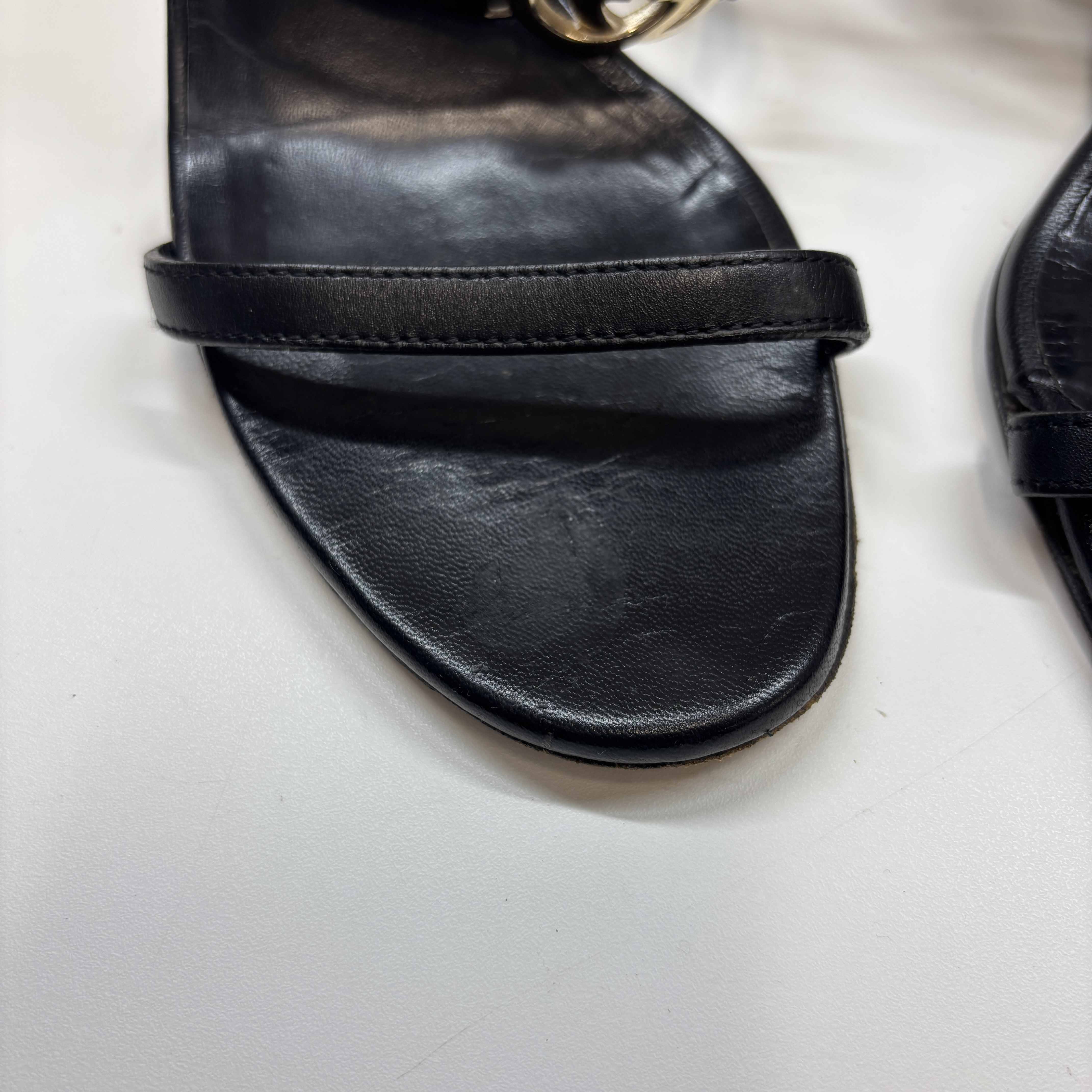 Women's Gg Ankle Strap Heels Black Size EU 36 / UK 3