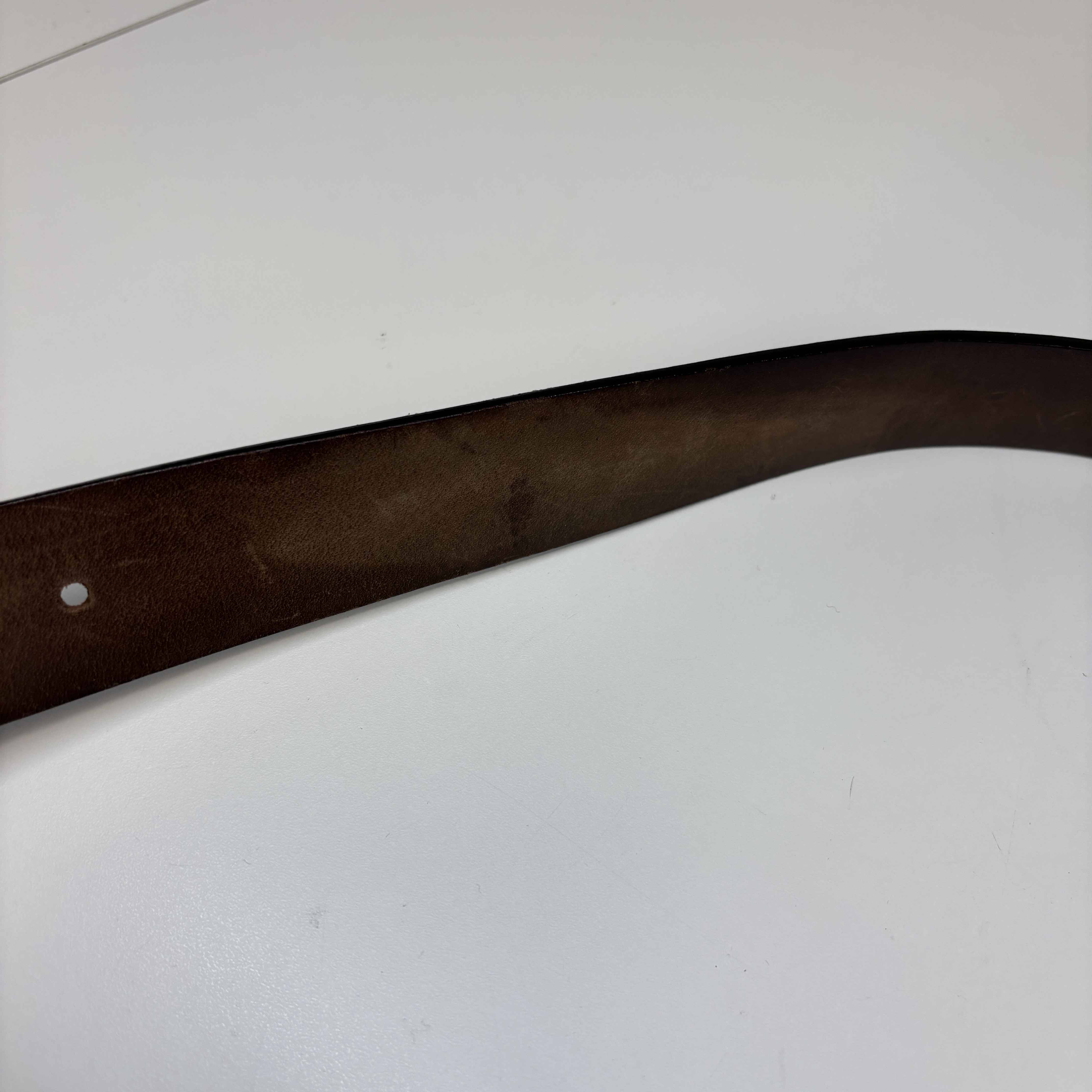 Men's Gg Supreme Tiger Print Belt Beige Size 85CM / UK 10