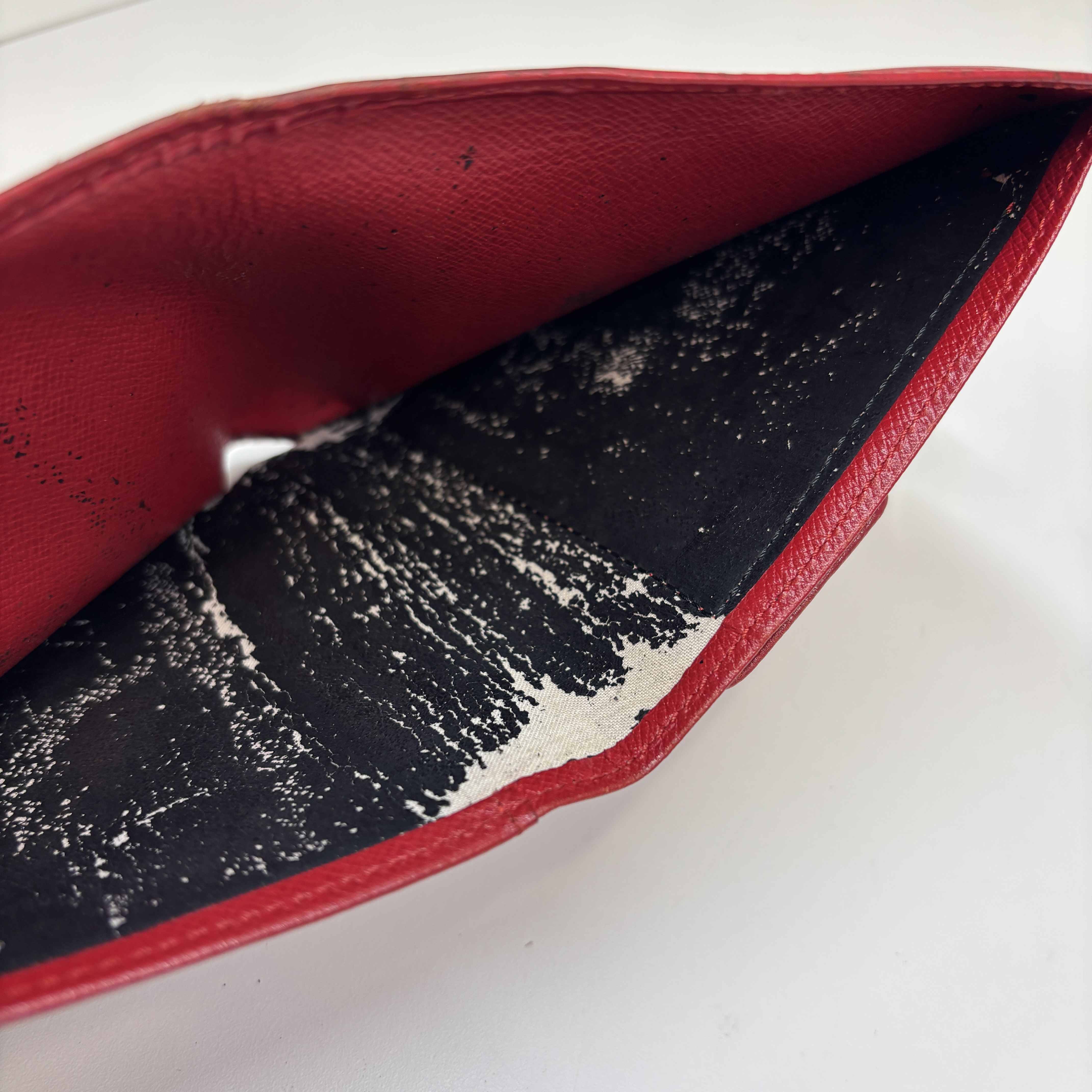 Women's Epi Logo Wallet Red