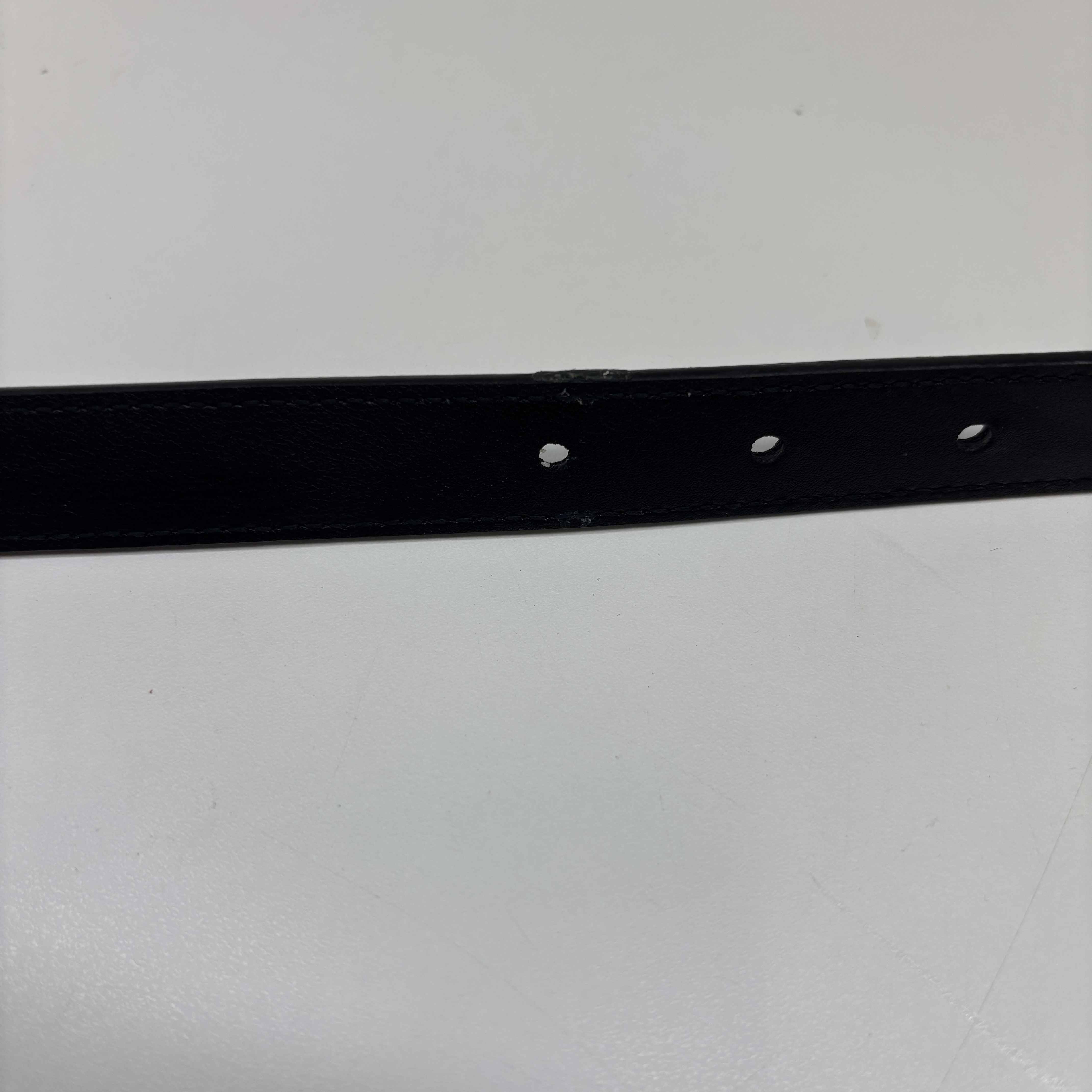 Women's Gg Mini Buckle Belt Black Size 75CM / UK 6