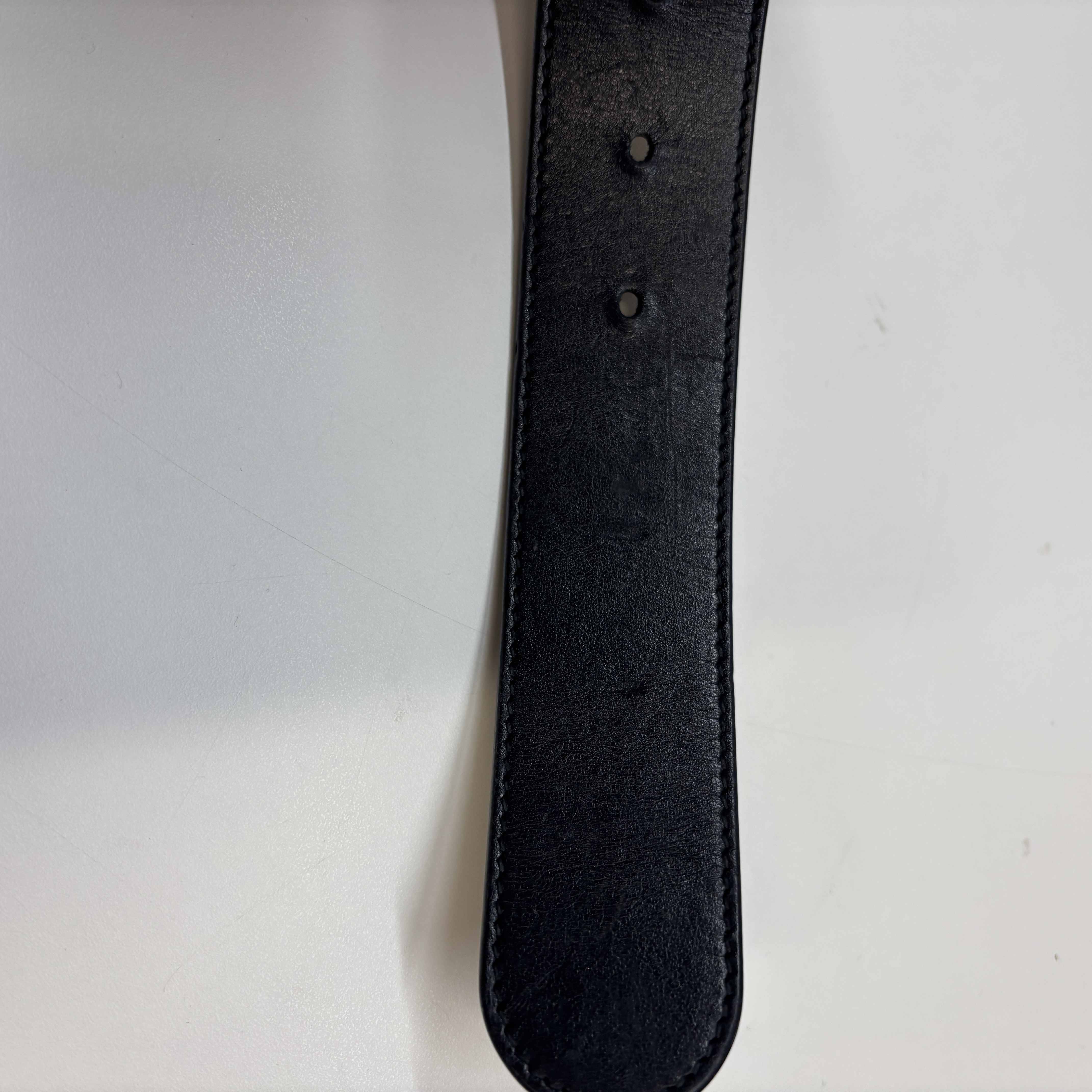 Women's Gg Supreme Reversible Buckle Belt Beige Size 80CM / UK 8