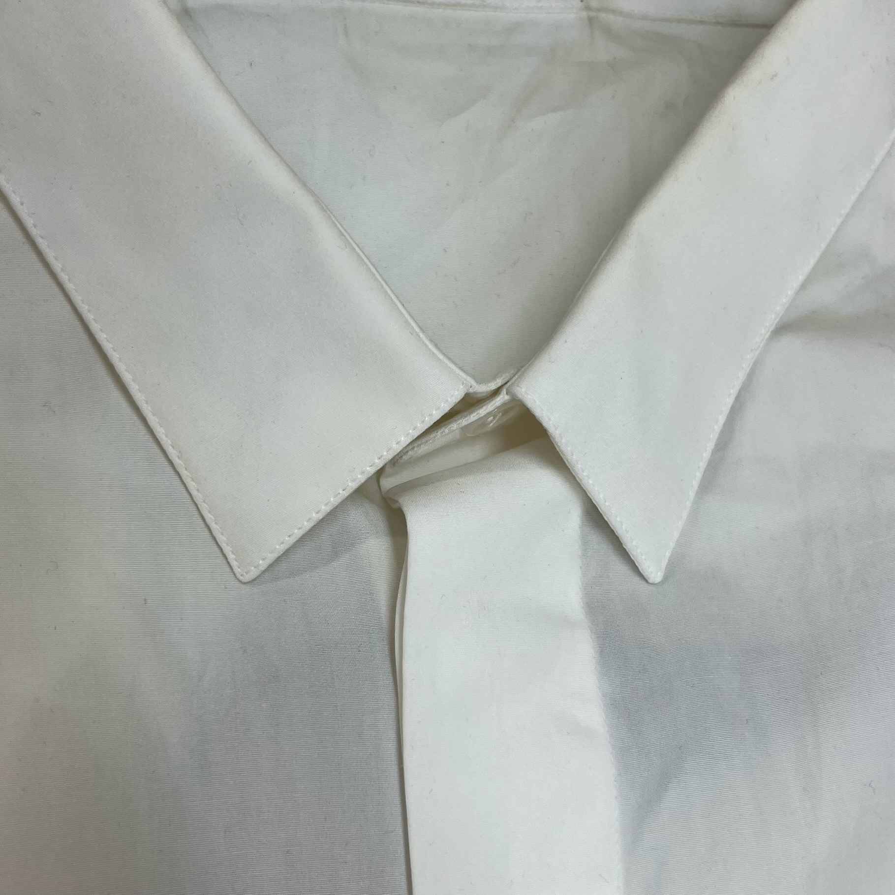 Men's Embroidered Bee Long Sleeve Shirt White Size IT 46 / UK S