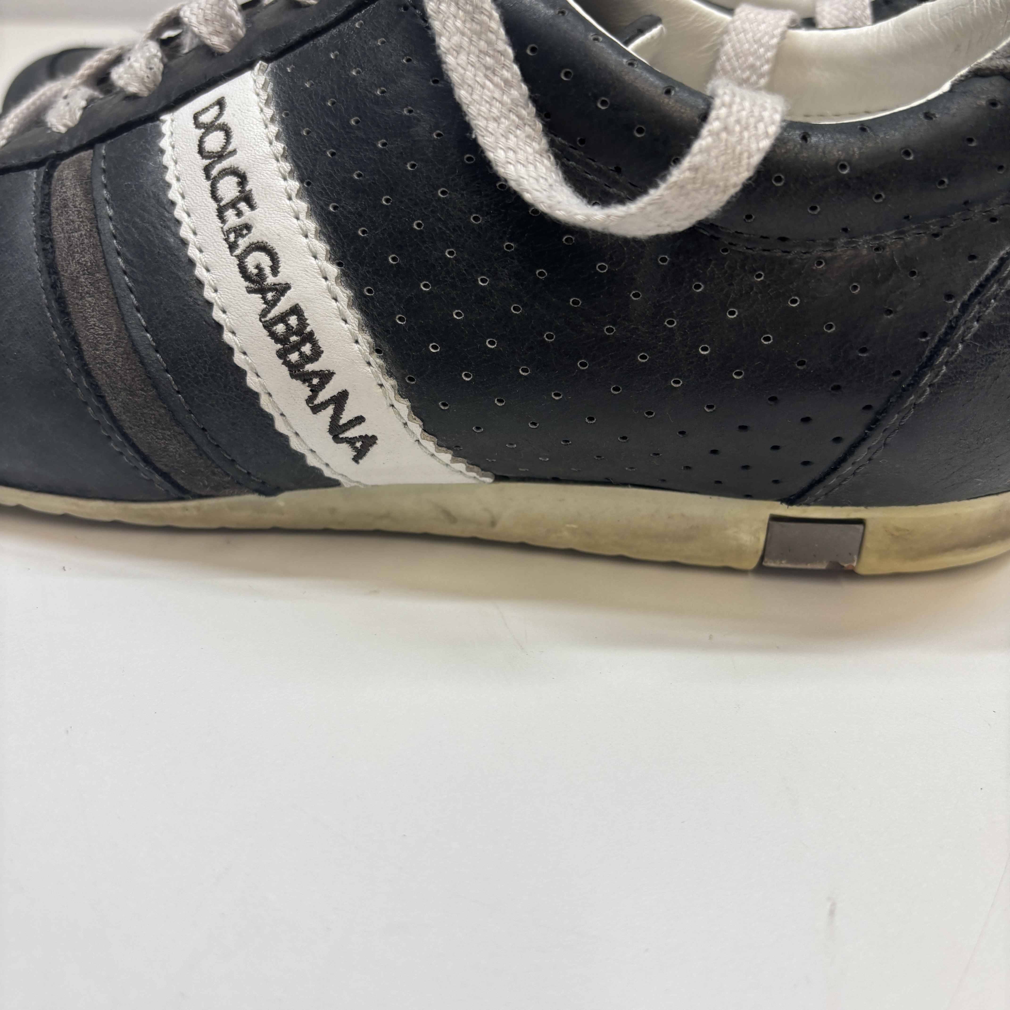 Men's Logo Low Trainers Black Size EU 41 / UK 7