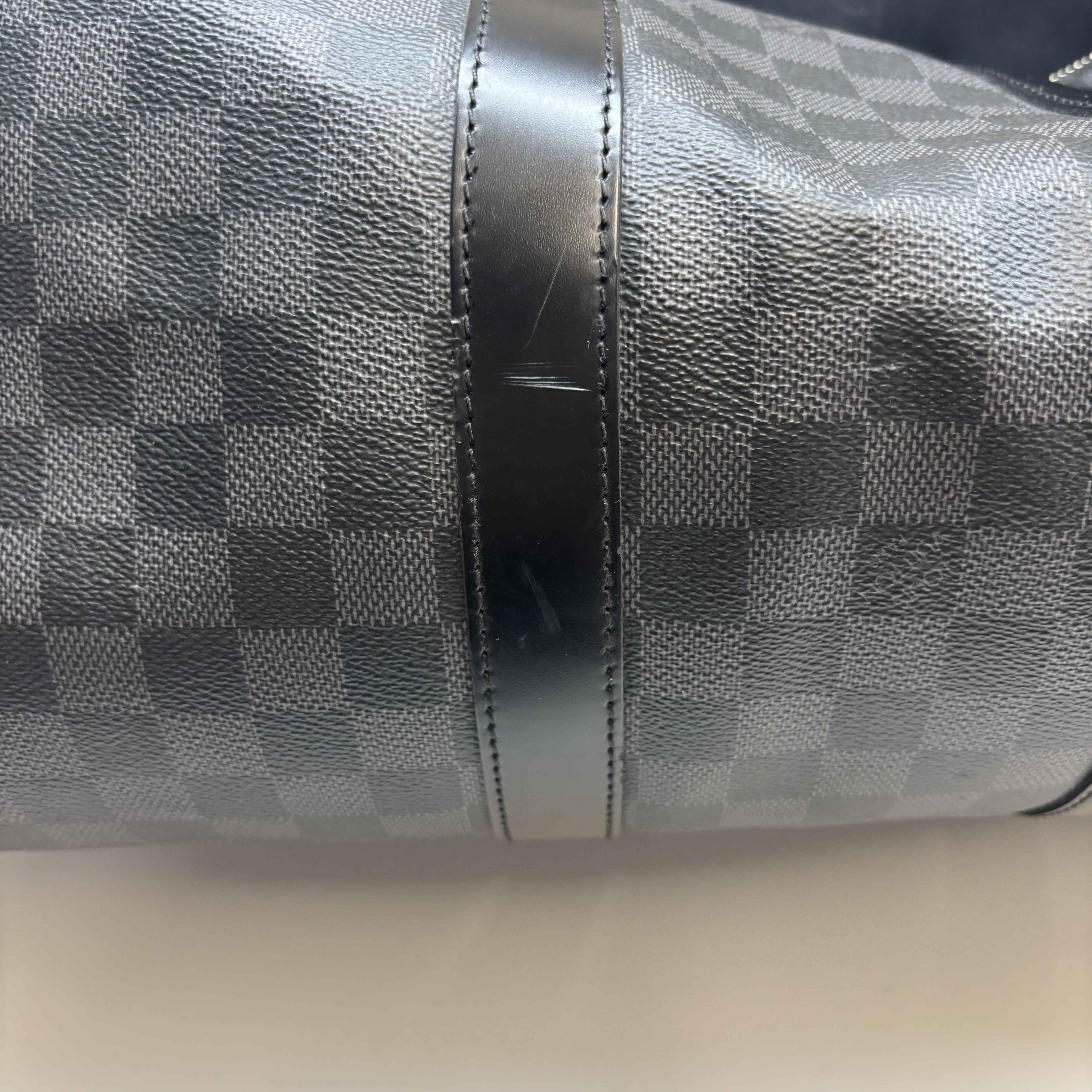 Men's Damier Graphite Keepall 45 Bag Grey