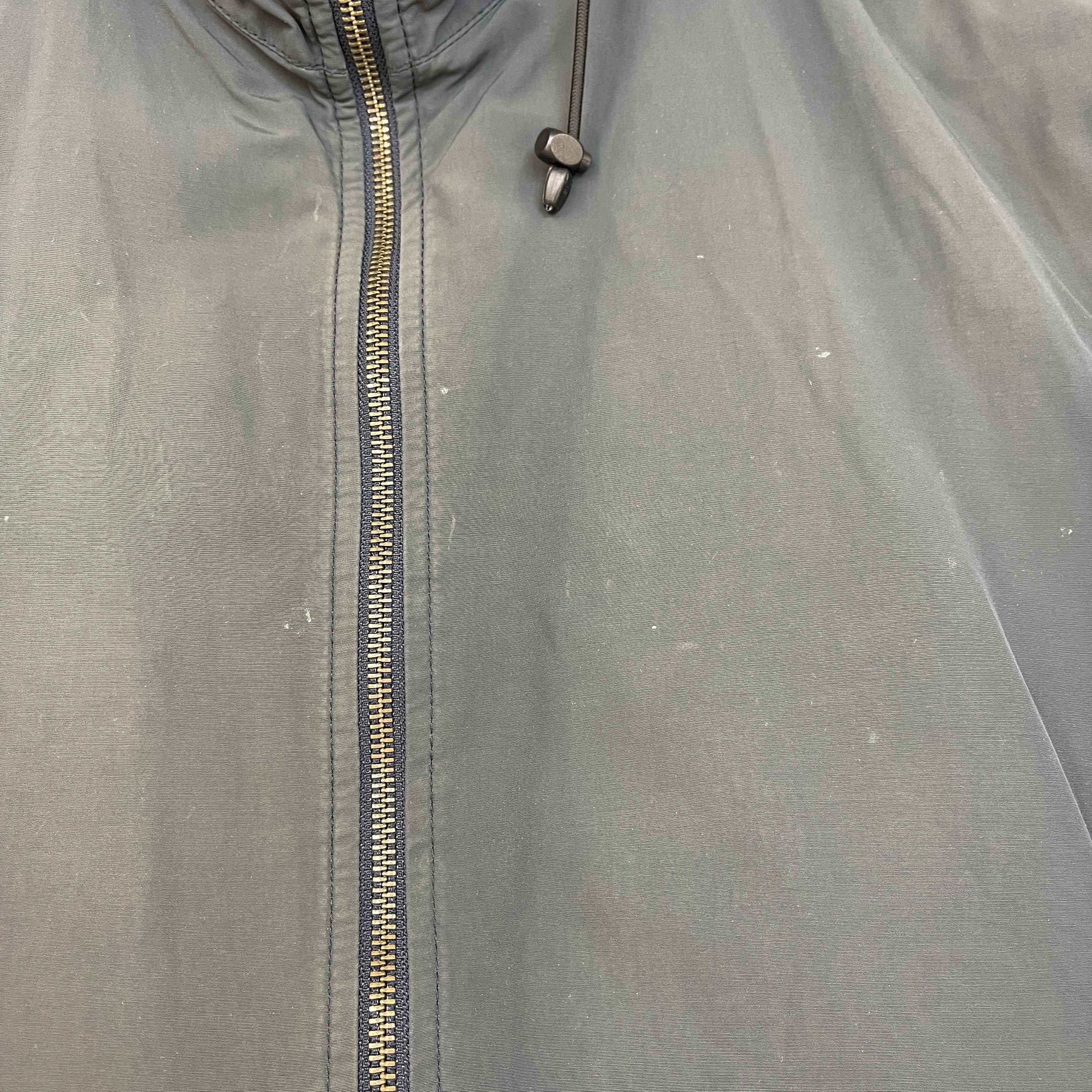 Men's Checkered Zip Up Jacket Grey Size XL