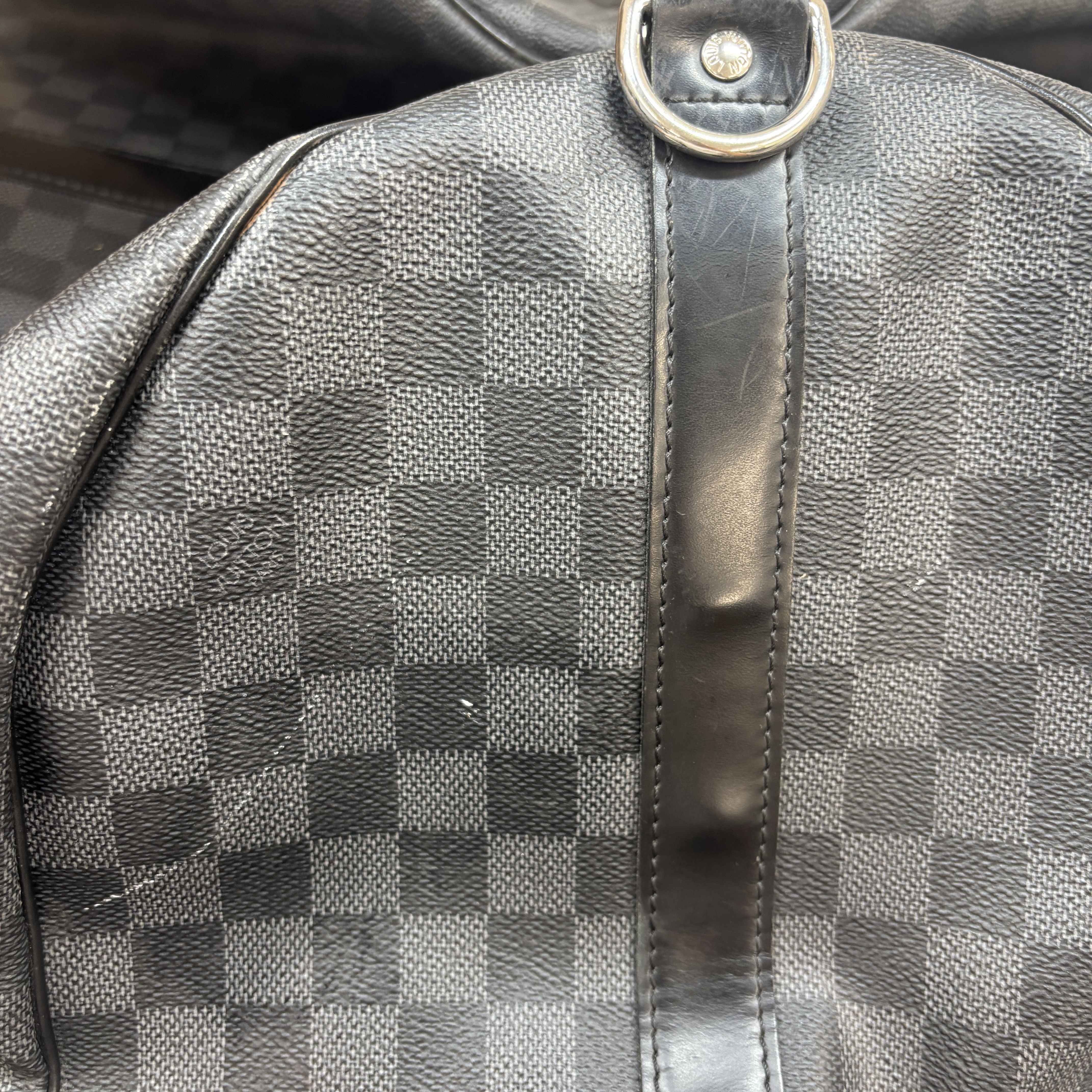 Men's Damier Graphite Keepall Bandoulière 55 Bag Grey