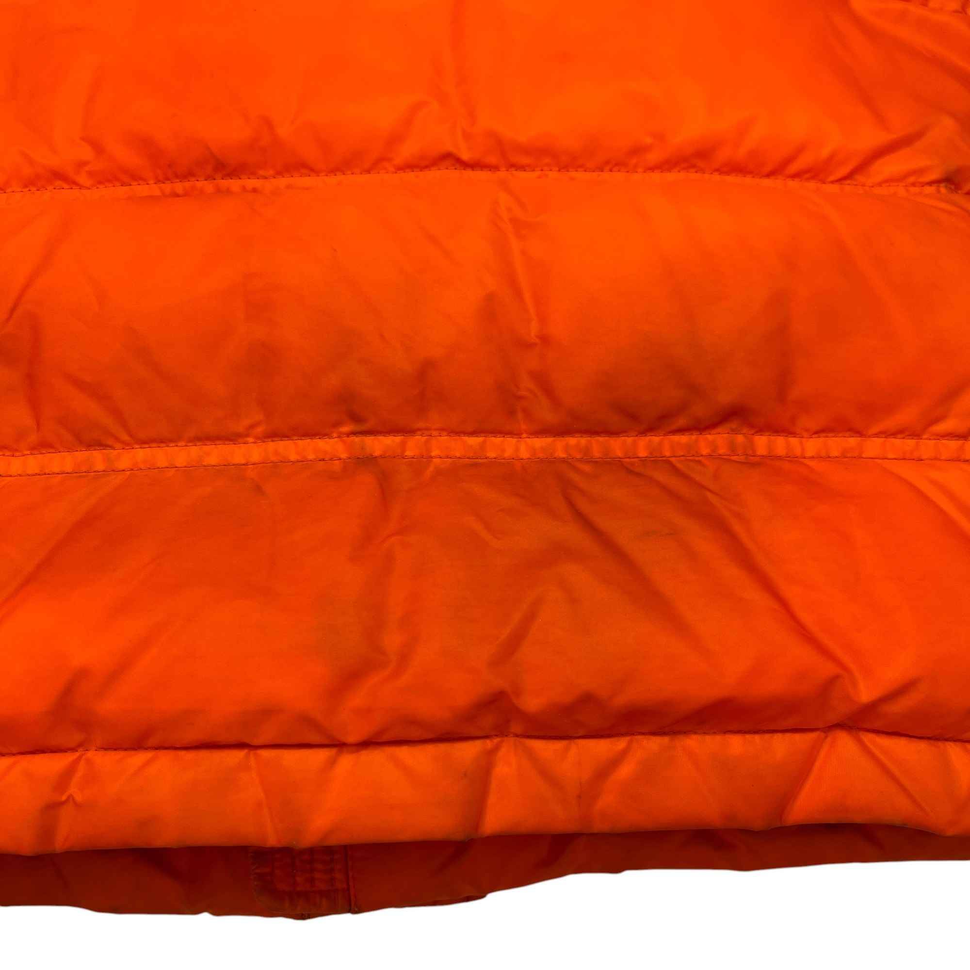 Men's Plaque Logo Down Jacket Orange Size IT 46 / S