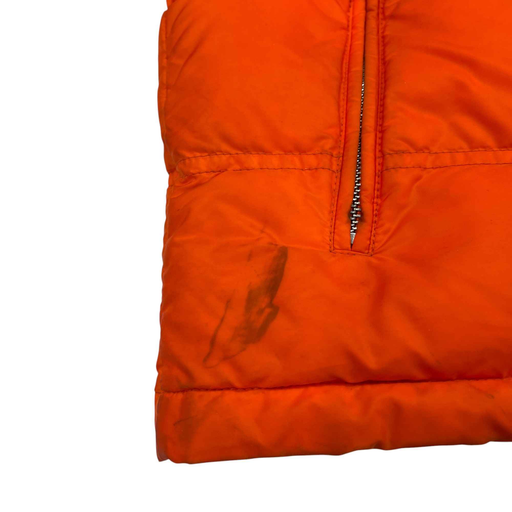 Men's Plaque Logo Down Jacket Orange Size IT 46 / S