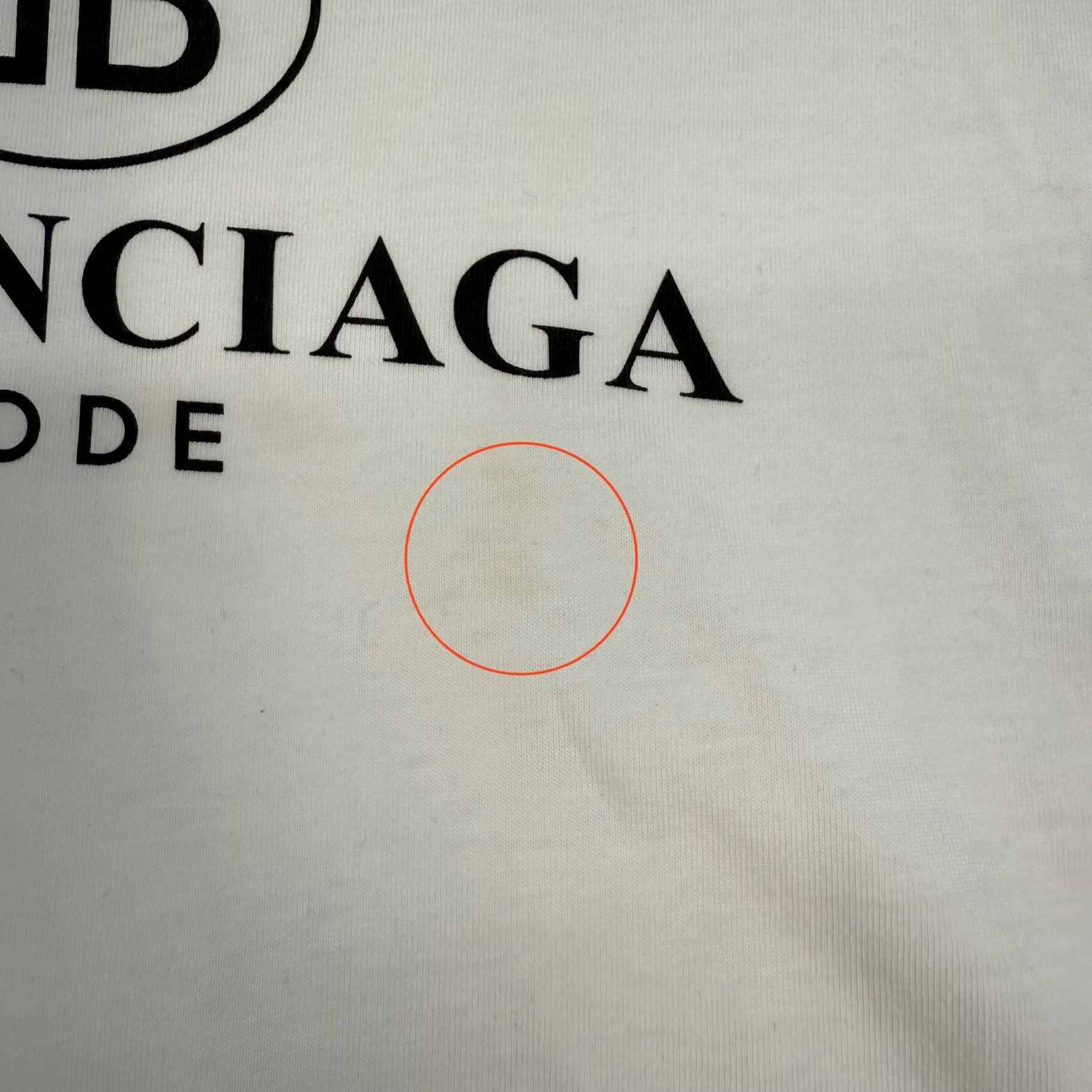 Men's Logo Print T-Shirt White Size S