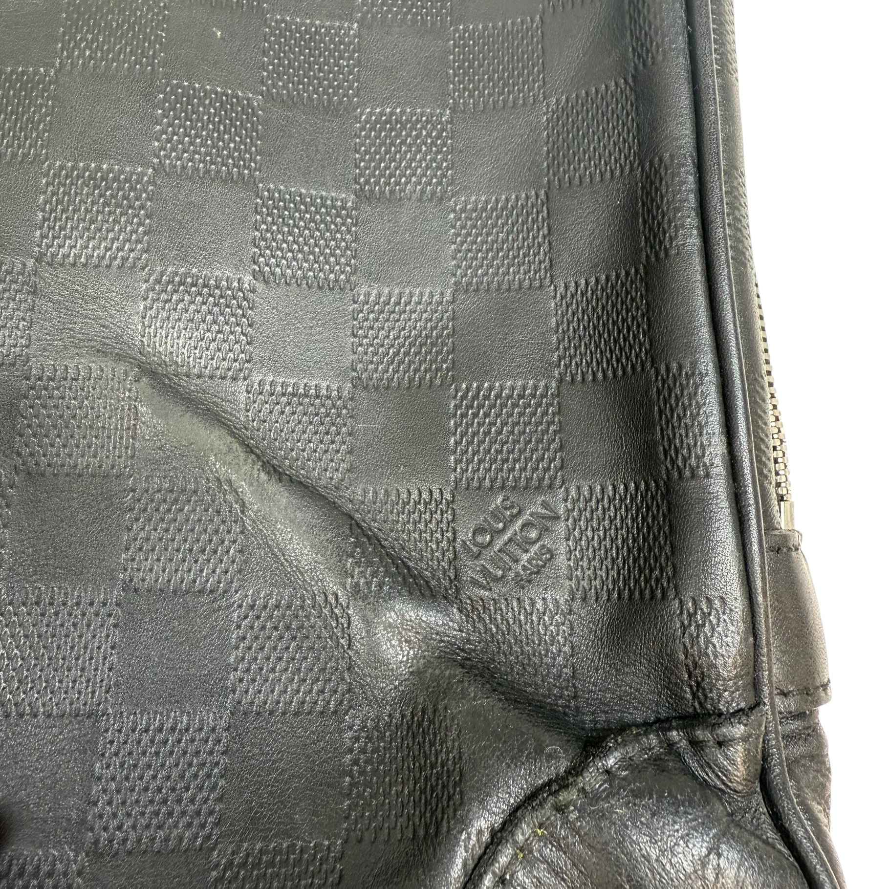 Men's Damier Infini Porte-Documents Voyage Pm Bag Black