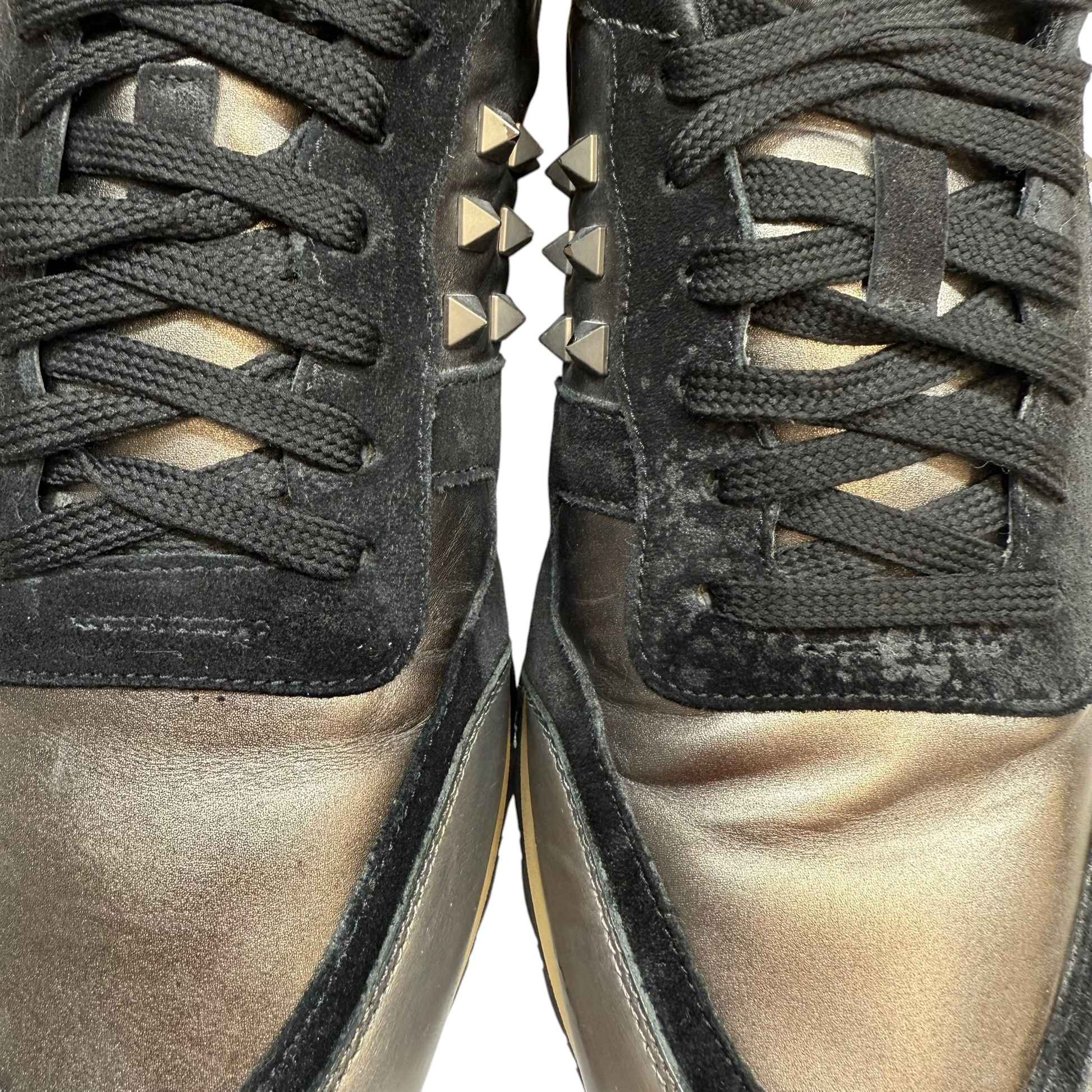 Men's Metallic Rockrunner Low Trainers Black Size EU 41 / UK 7