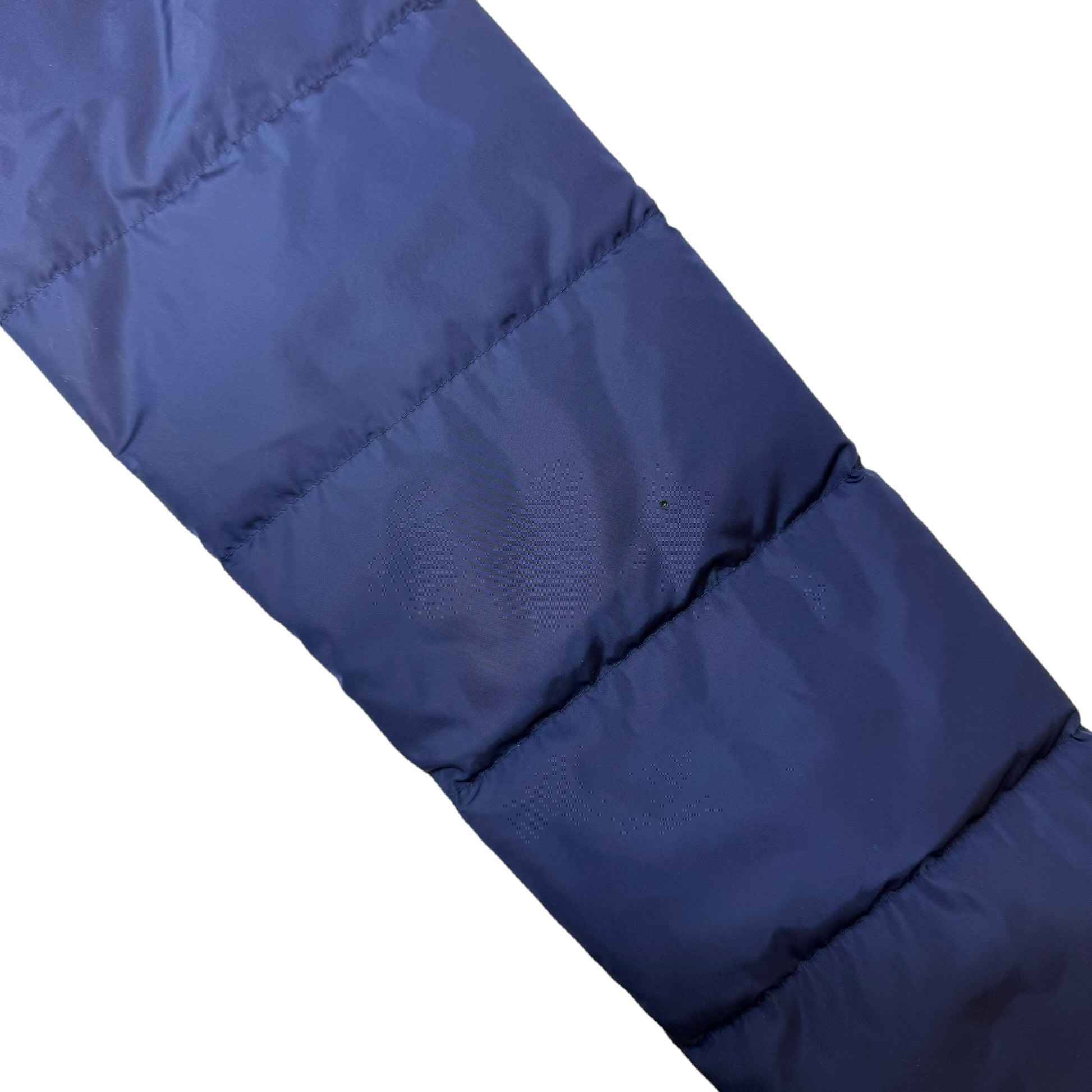 Women's Plaque Logo Down Jacket Blue Size IT 42 / UK 10