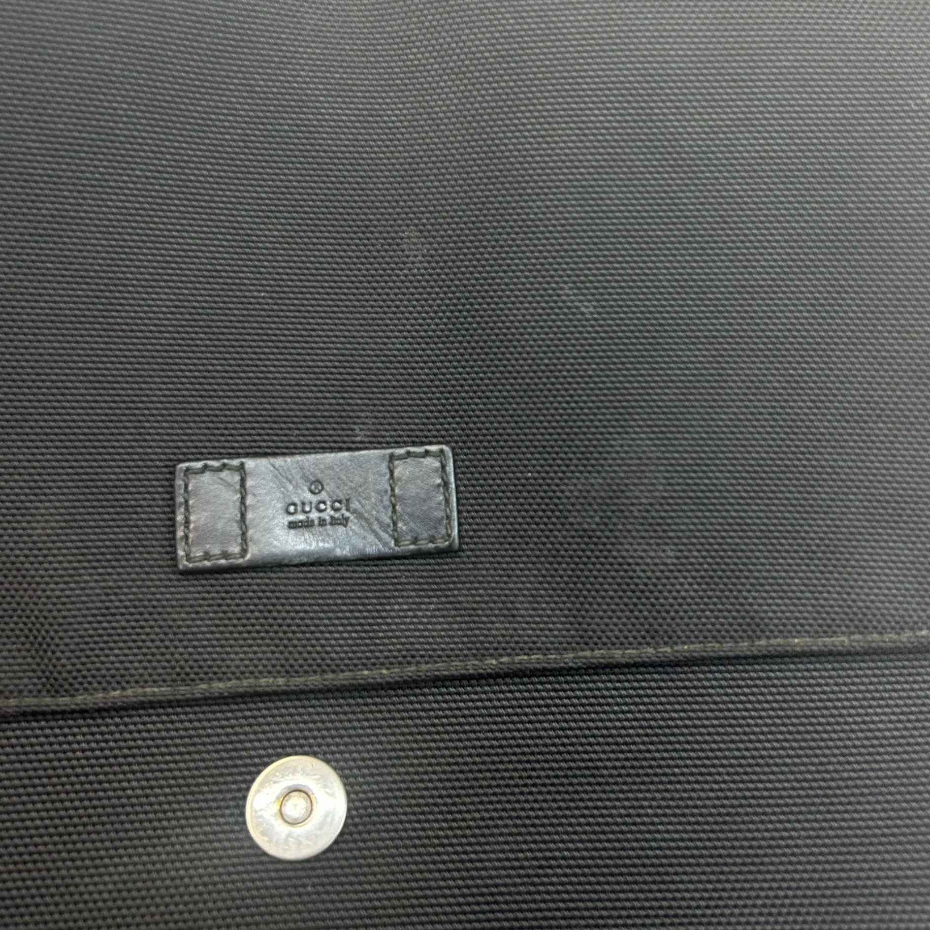 Men's Stripe Detail Messenger Bag Black