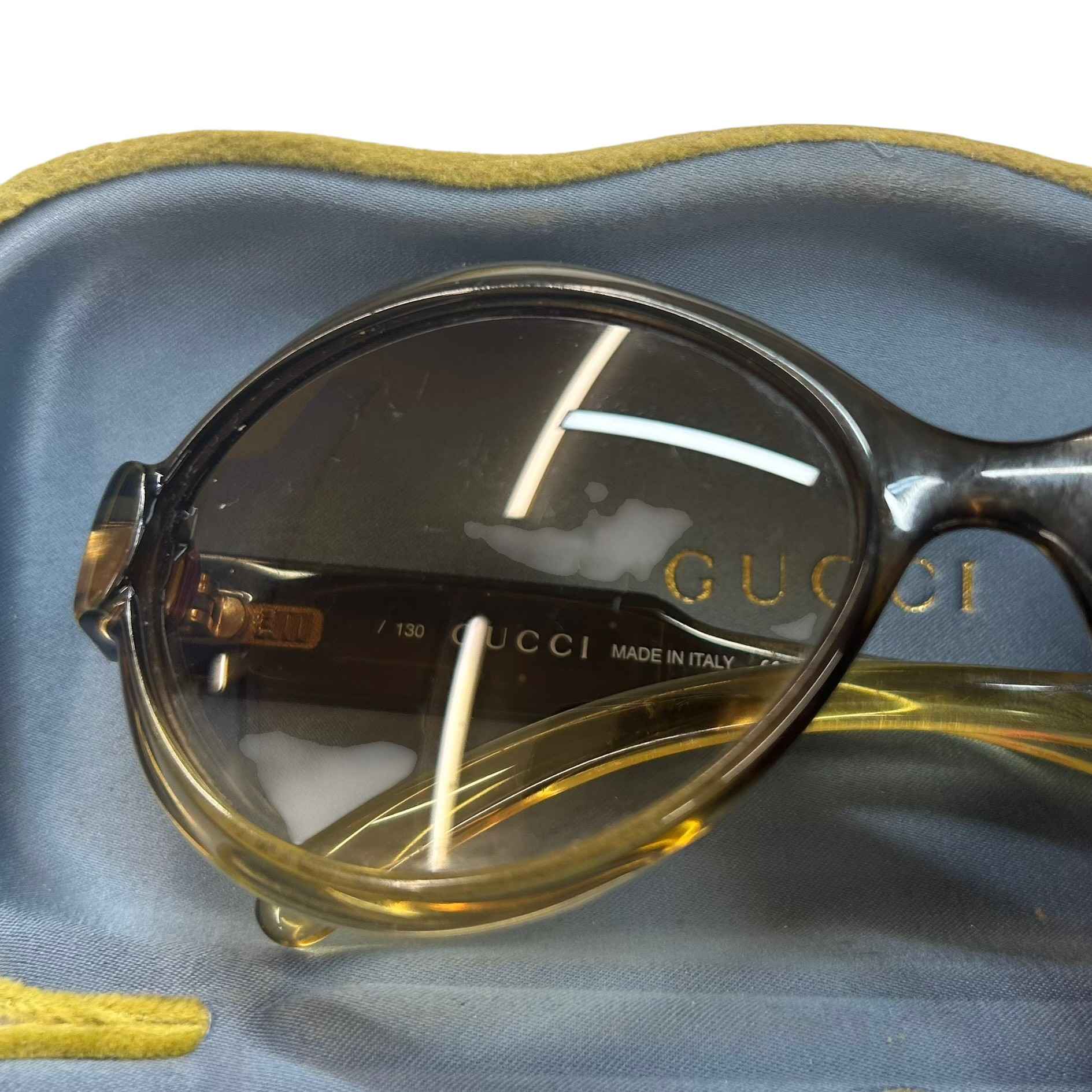 Women's Gg 2476/S Sunglasses Yellow