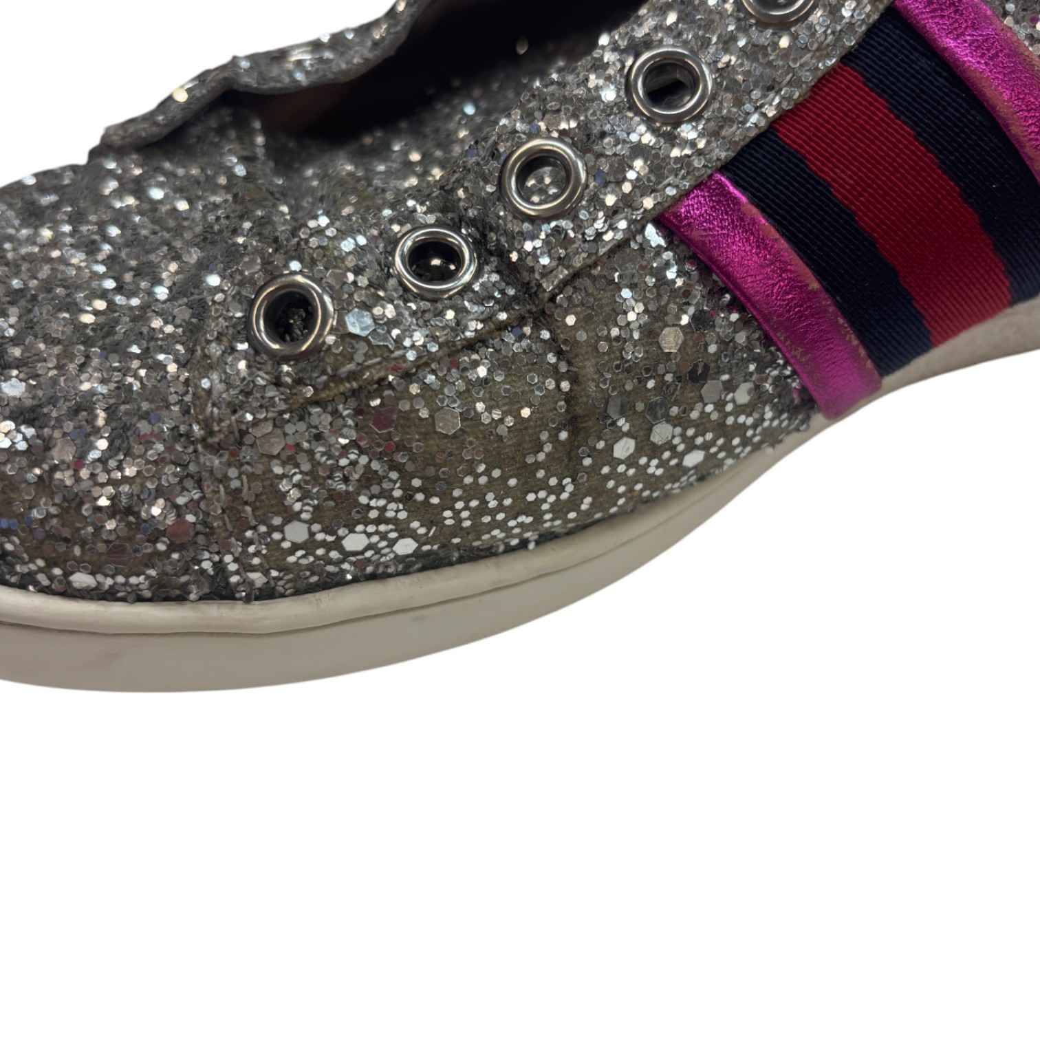 Women's Ace Web Low Trainers Silver Size EU 37 / UK 4