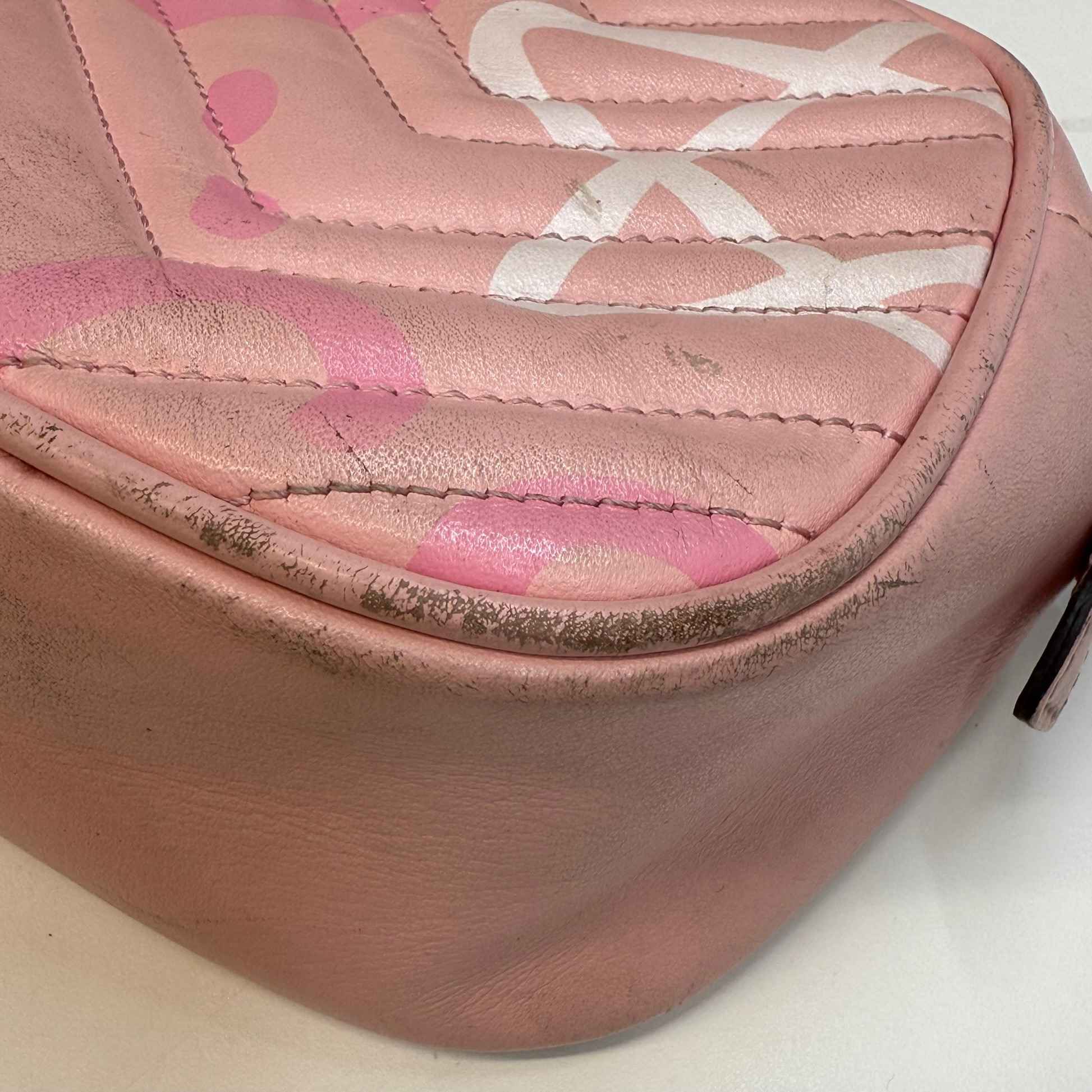 Women's Gg Graffiti Marmont Bag Pink