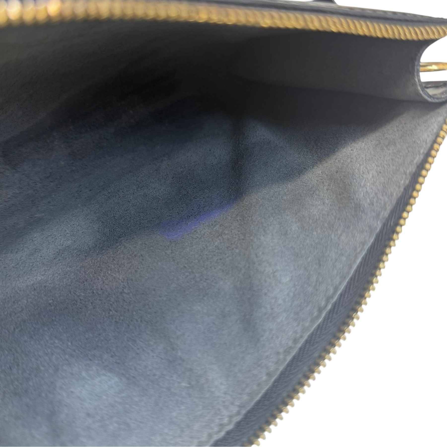 Women's Epi Pochette Accessories Handbag Black