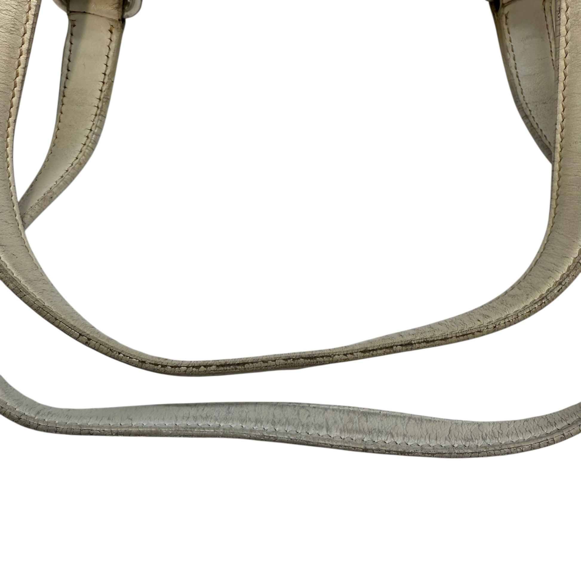 Women's Canapa Logo Handbag White