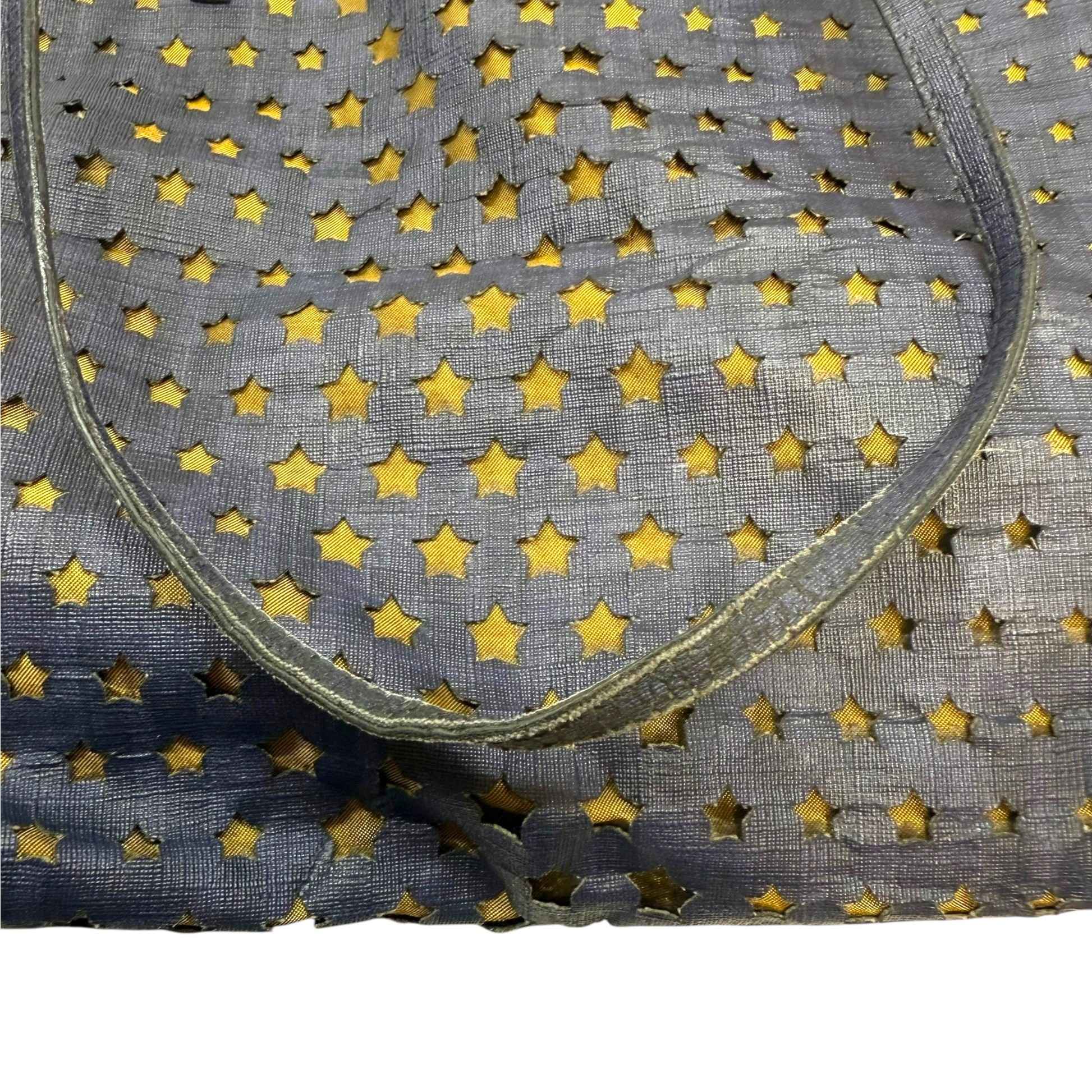 Women's Star Cut-Out Tote Bag Navy